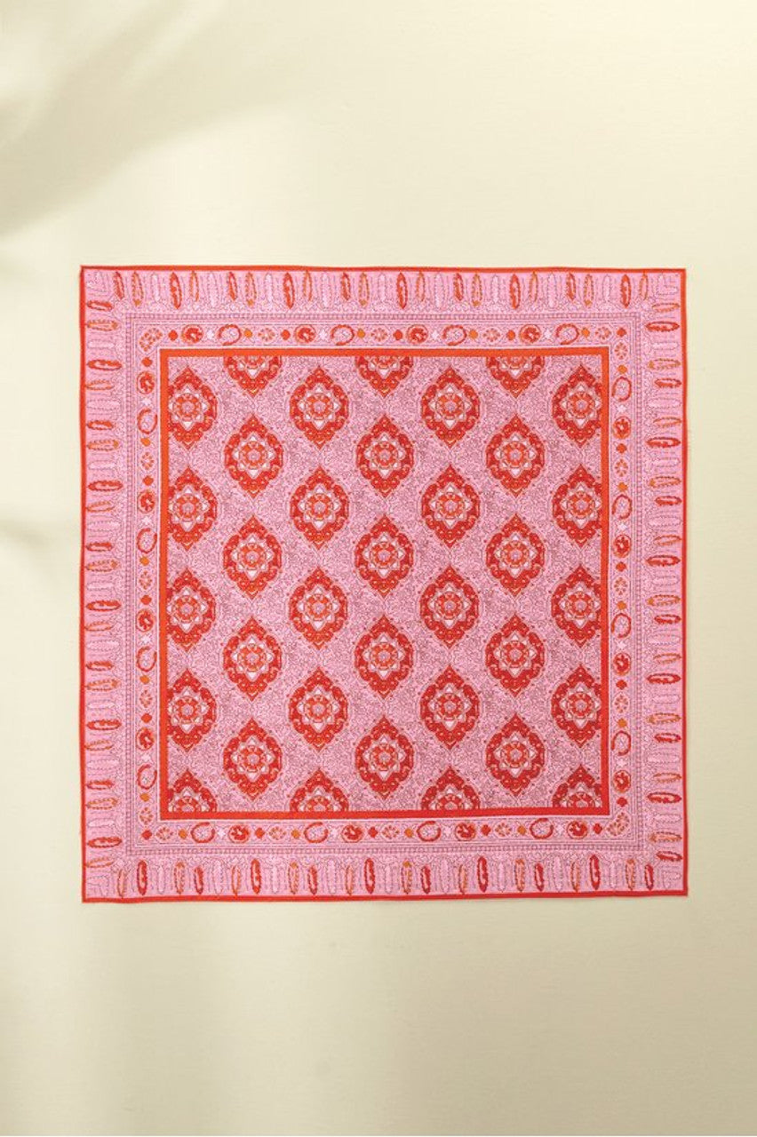 Blooming Mandala Print Bandana Scarf - Stylish Floral Design for Women & Men - Perfect for Yoga, Festivals, and Outdoor Activities
