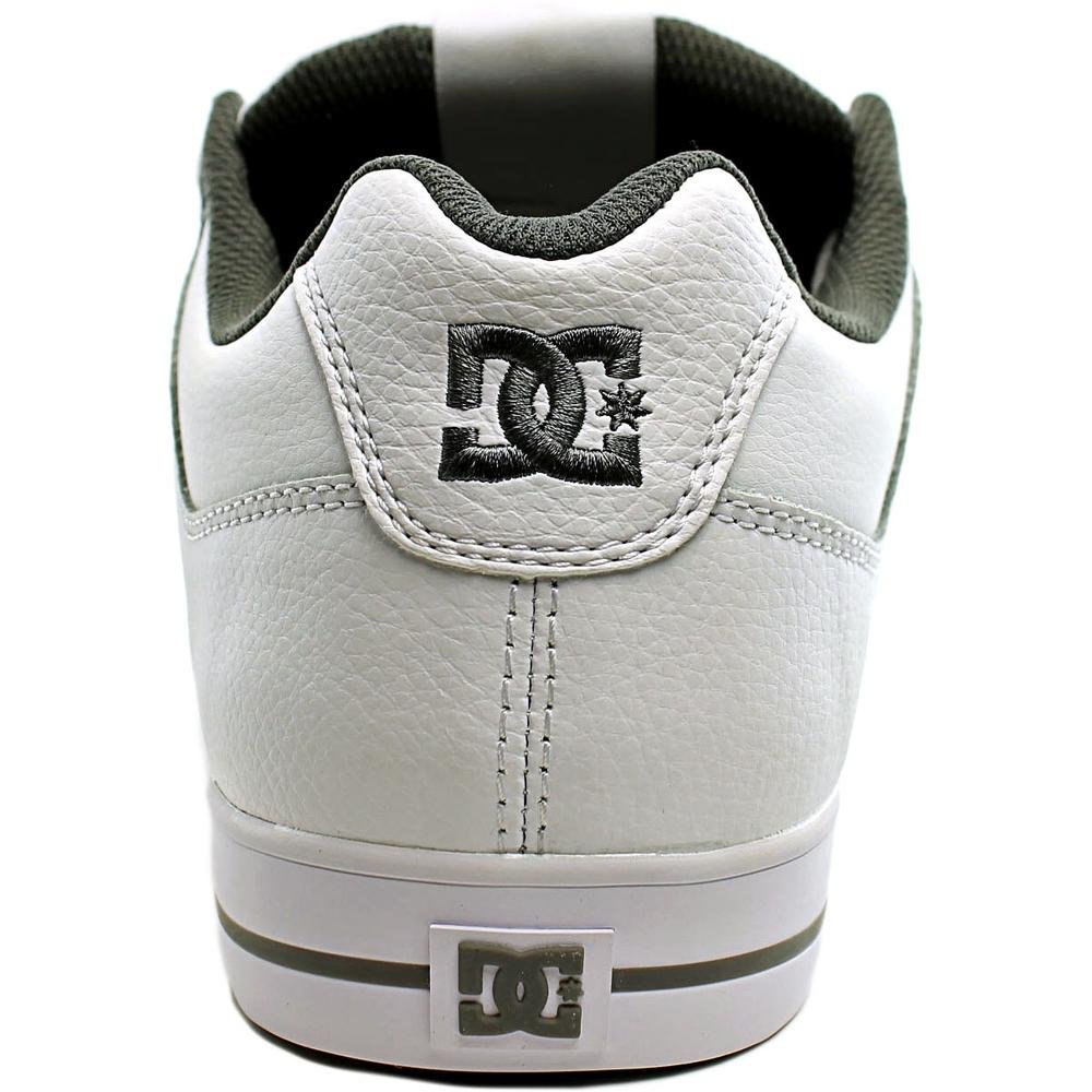 DC Shoes Men's Pure M Sneakers - White/Battleship/White Size 7 | Lightweight Casual Shoes for Skateboarding, Running & Everyday Wear
