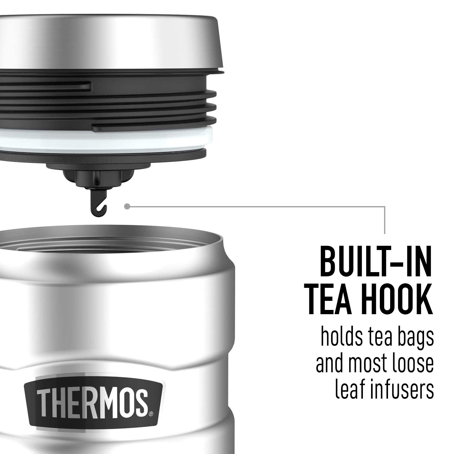 Friends Door Peephole THERMOS STAINLESS KING 16oz Stainless Steel Travel Tumbler - Vacuum Insulated Double Wall Thermal Mug for Coffee, Tea & Cold Drinks - Perfect for Office, Gym, Camping & Outdoor Activities