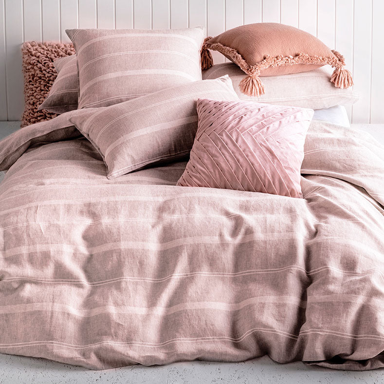 Balmoral Blush Quilt Cover Set King Size - Luxury Soft Bedding Set for Master Bedroom Decor | Elegant Bedroom Upgrade & Hotel Style Comfort