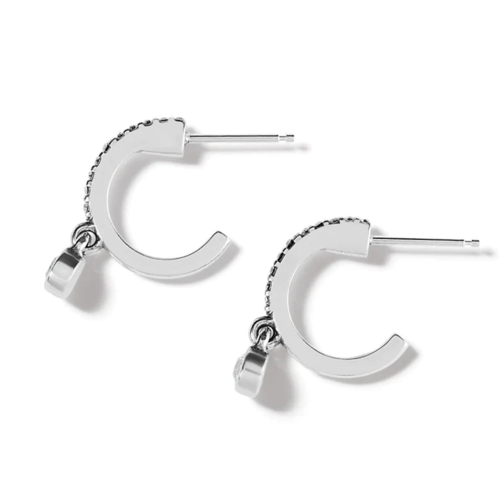 Brighton Illumina Lights Allure Hoop Earrings - Sterling Silver Sparkling Hoop Earrings for Women | Perfect for Parties, Weddings & Everyday Elegance