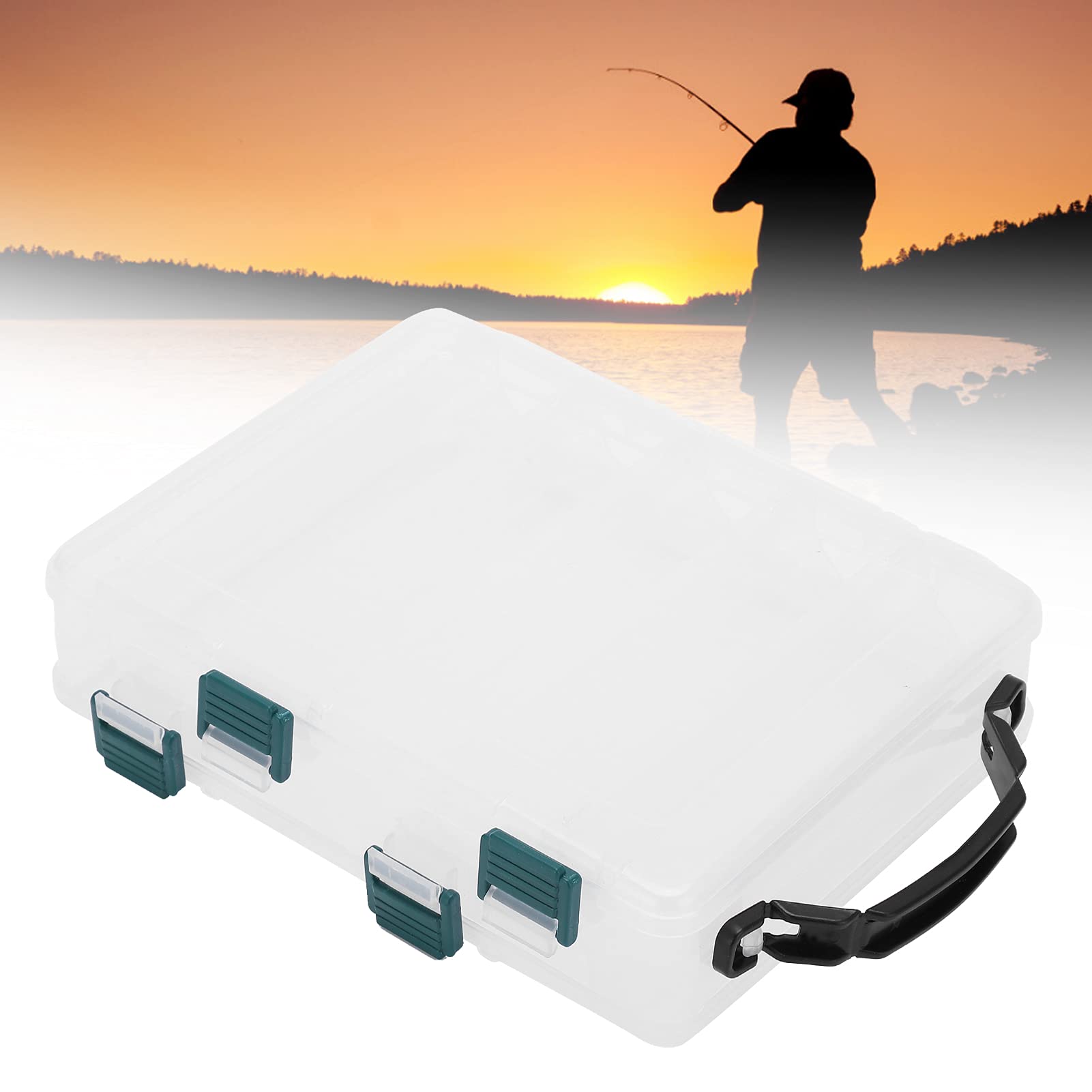 2-Pack Fishing Tackle Storage Box - Double Layer Multifunctional for Outdoor Fishing Gear