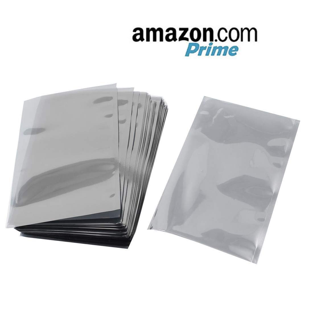APQ Pack of 200 Static Shielding Bags 12x26 Inch - Grey ESD Protection Bags for Electronics | Anti-Static Heat Sealable Open-End Bags | Transparent EMI Shielding Material | Ideal for Sensitive Computer Parts & Circuit Boards Storage