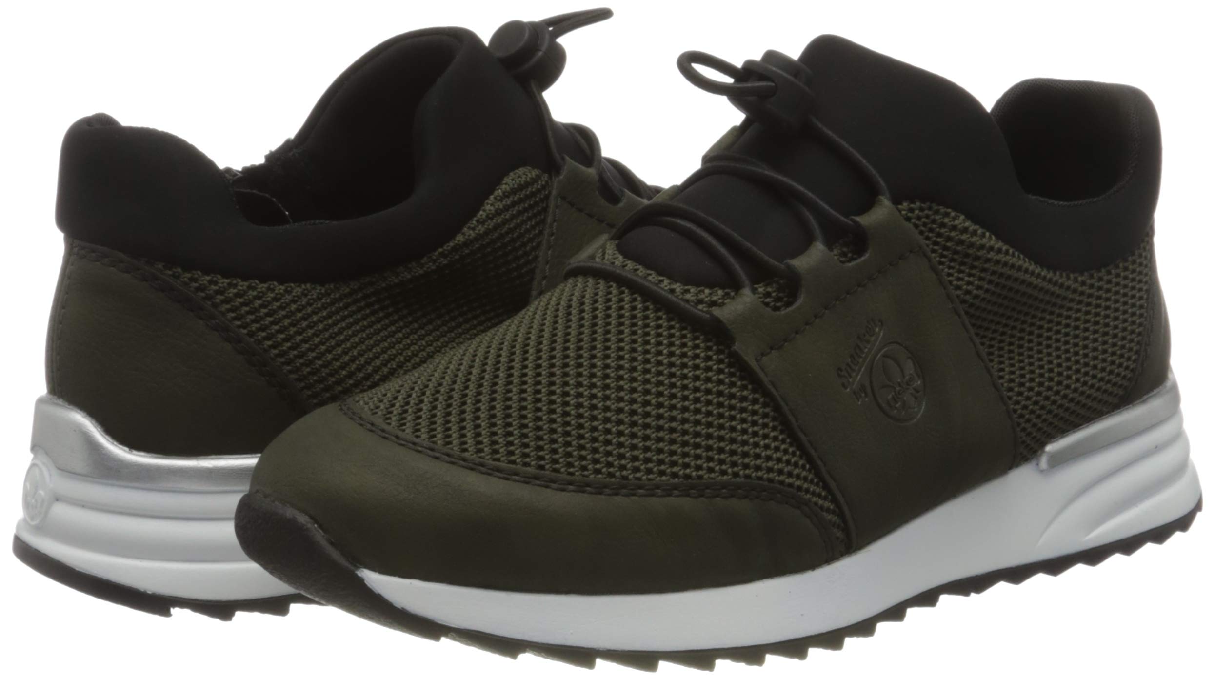 Rieker Women's Comfortable Low-Top Sneakers - Lightweight Walking Shoes for Casual Wear & Everyday Use