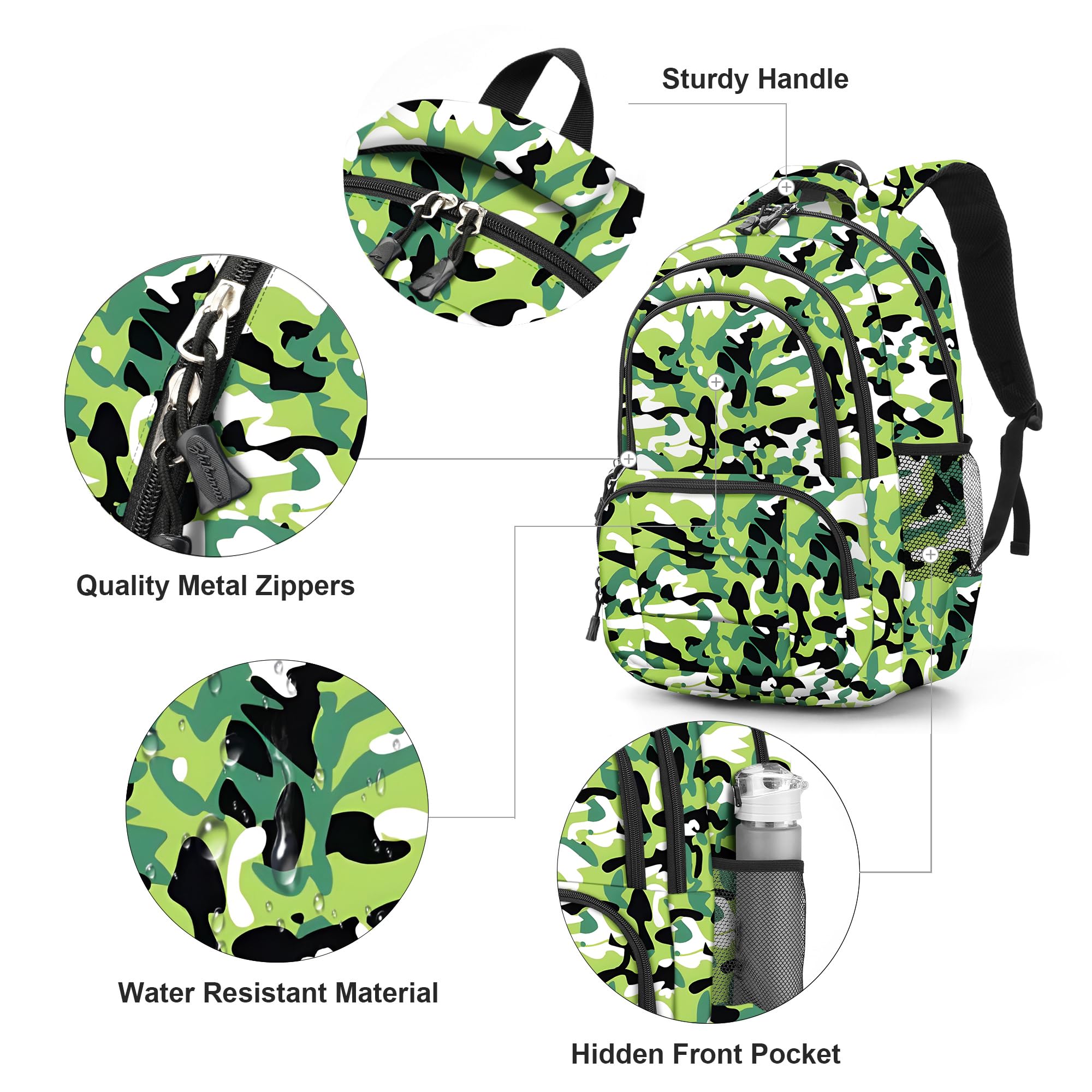 Rickyh Lightweight Durable Waterproof Backpack for Elementary School Students - Perfect for Kids' Daily School Use, Travel & Outdoor Activities