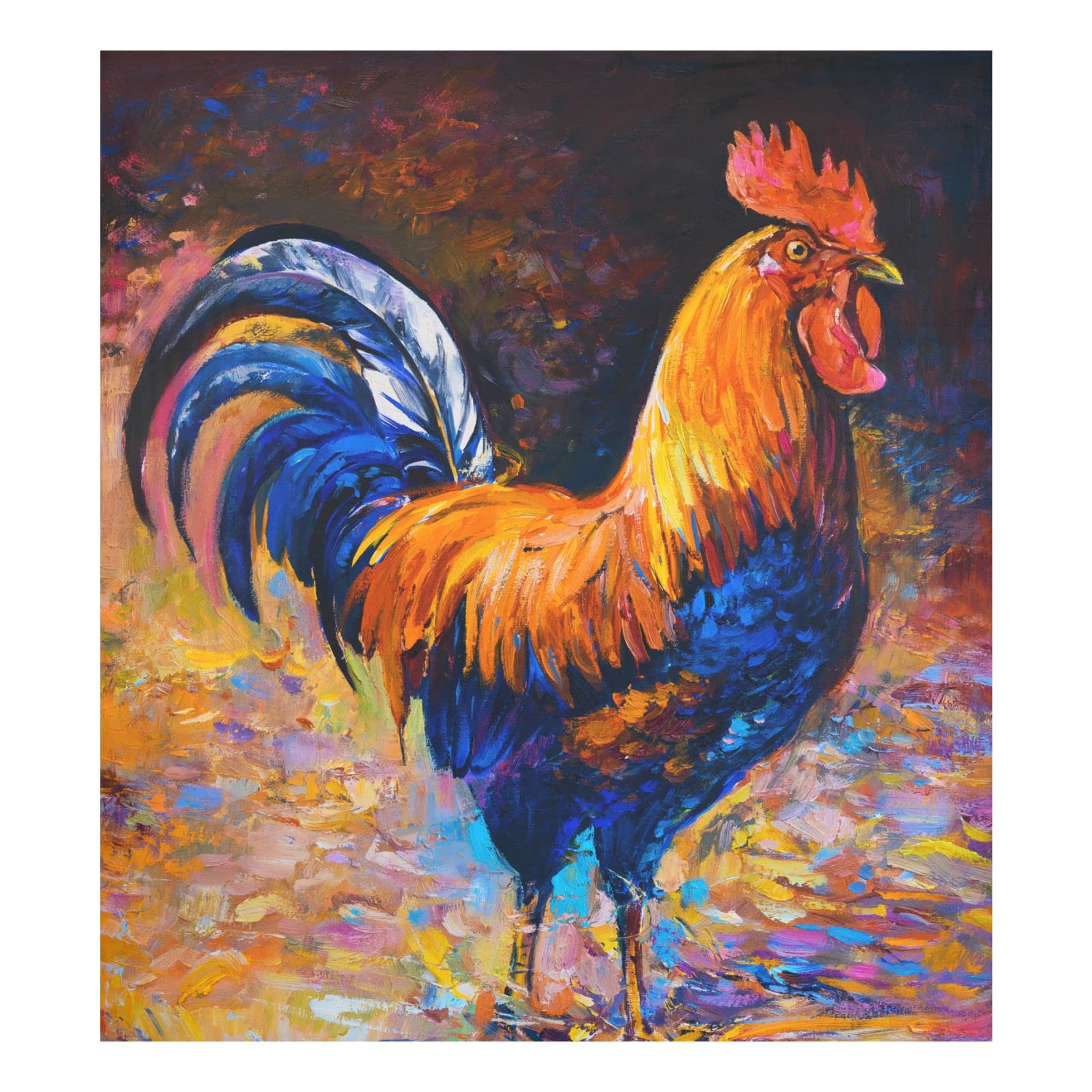 UMIRIKO Cock Chicken Dishwasher Magnet Cover Decal - Decorative Removable Magnetic Dishwasher Door Cover Panel for Kitchen - Perfect for Home Decor, Kitchen Upgrade & Gift Giving