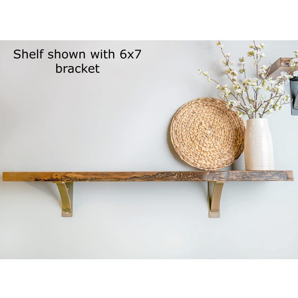 Heavy Duty Steel Shelf Brackets (2 Pack) - 6