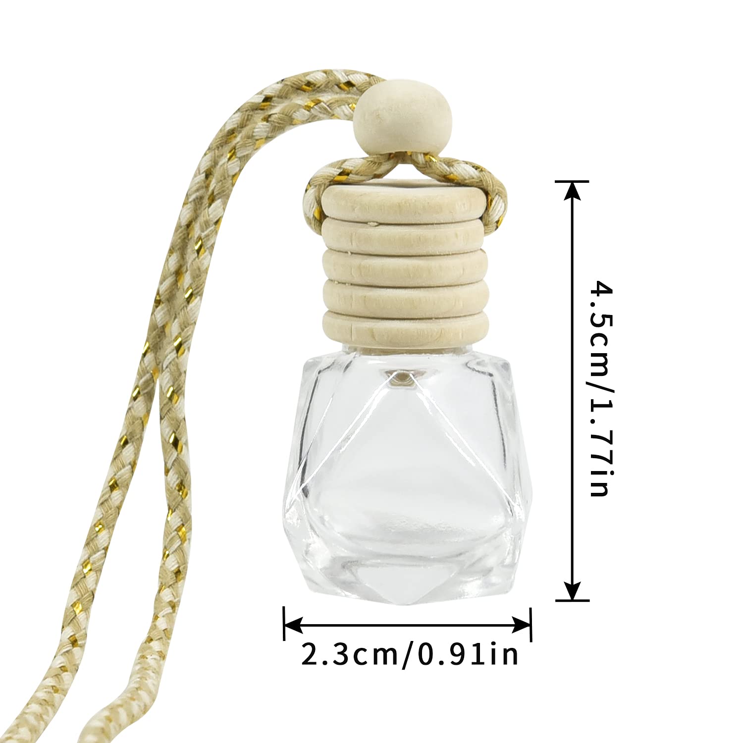 12 Pcs Car Air Freshener Perfume Bottles - Aromatherapy Essential Oil Diffuser Hanging Pendants for Auto Decor & Fragrance - Perfect for Cars, Offices, and Home Use
