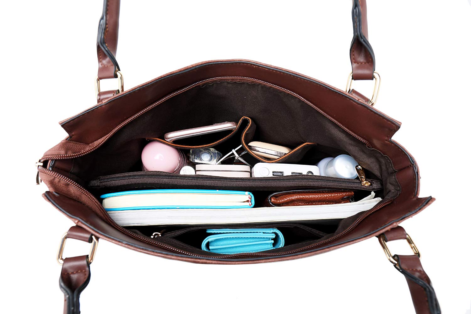 Stylish Women's PU Leather Tote Bag - Adjustable Shoulder Strap Hobo Handbag for Work, Travel & Daily Use