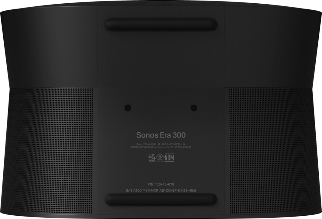 SONOS ERA 300 Smart Speaker - Premium WiFi Bluetooth Speaker with Immersive Sound, Black - Perfect for Home Theater, Music Streaming & Smart Home Setup