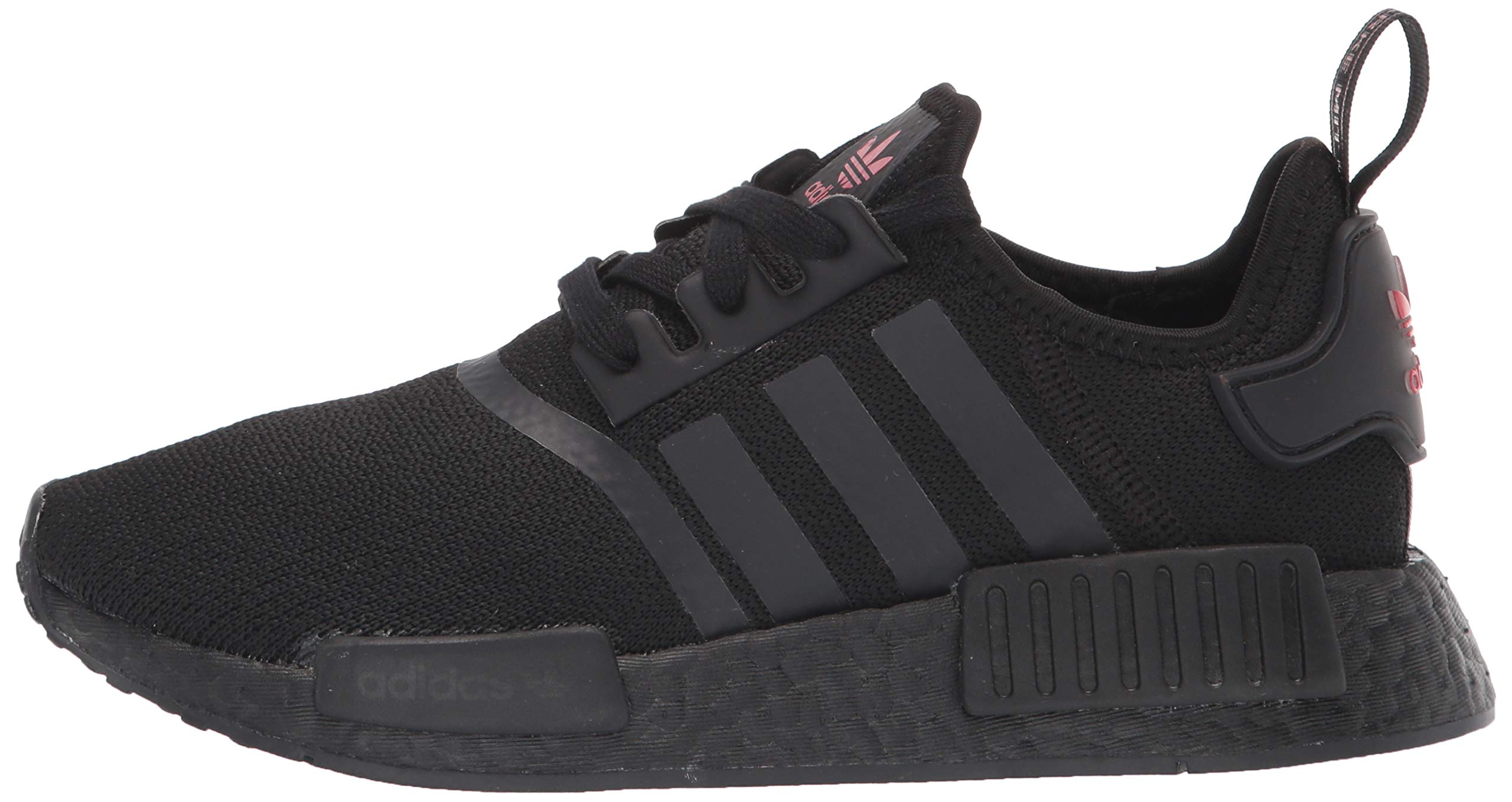 adidas Originals Women's NMD_R1 Sneakers - Black/Black/Scarlet | Size 8.5 US | Running Shoes for Women, Gym Workout & Casual Wear