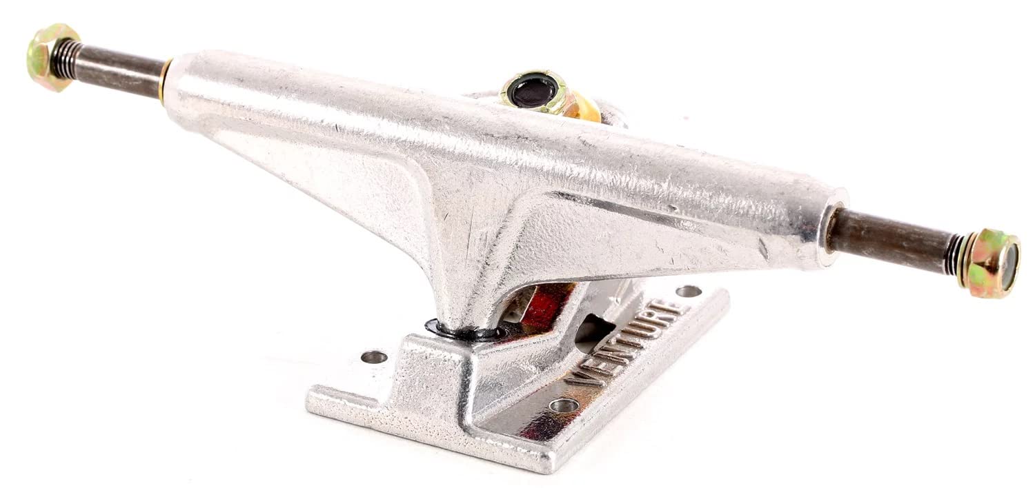 Venture Low Skateboard Trucks - Polished Red Logo - High Performance Skateboard Parts for Street & Park Skating - Perfect for Tricks & Grinds