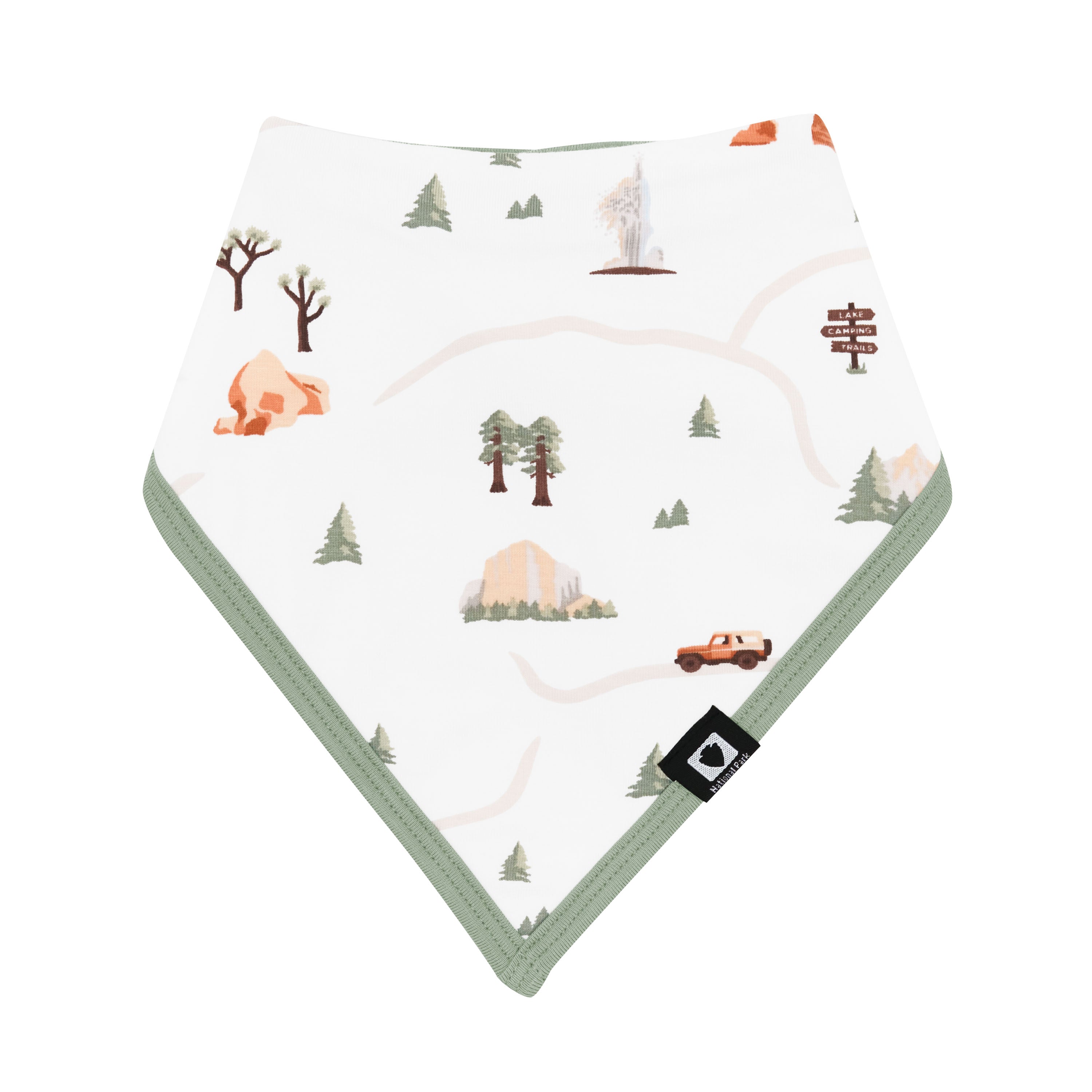 Baby Bib for Road Trips - Soft & Absorbent Travel Bib for Messy Eaters - Perfect for Car Rides, Airplane Travel & Family Vacations