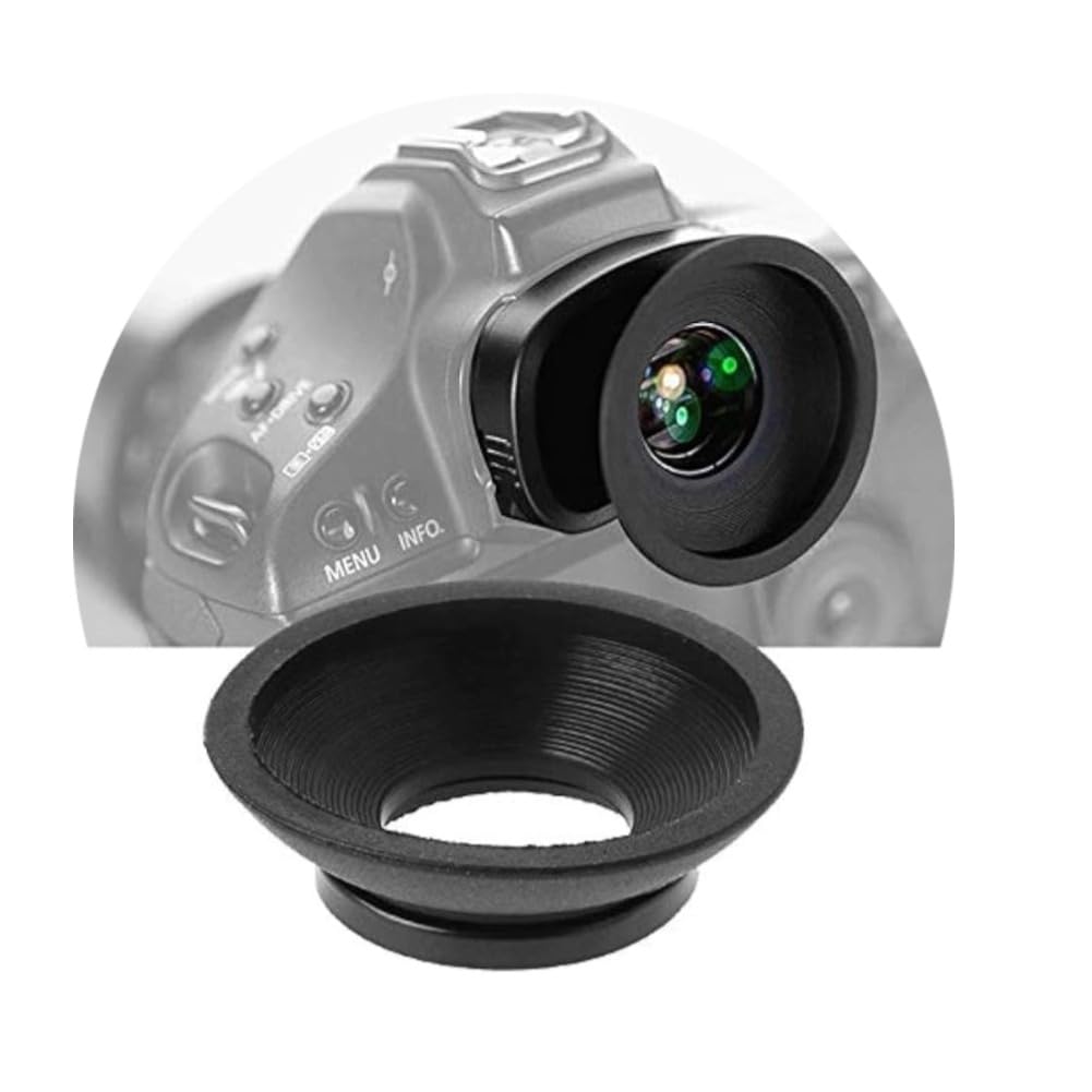KIMISS DK-17 Rubber Camera Eyecup Viewfinder Protector for Nikon D800 D800E D810 D3 D3S D3X D4 D4S D5 D700 DF - Durable Eyepiece Cover for DSLR Photography & Outdoor Shooting