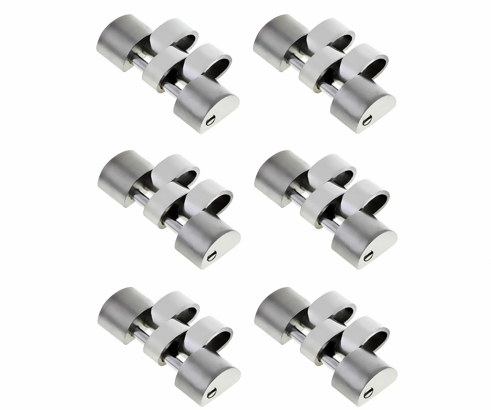 Ewatchparts 6 Links Compatible With Jubilee Watch Band for Rolex Datejust - 19mm & 20mm Lug Width - Premium Watch Accessories for Men's Luxury Watches | Perfect for Watch Repair, Band Replacement & Style Upgrade