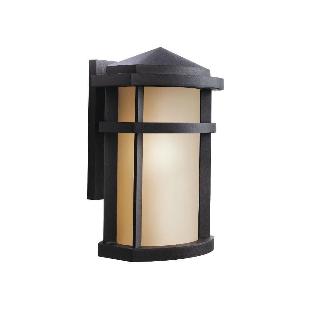 13 Inch Tall x 9 Inch Wide Modern Outdoor Wall Light Bracket - Contemporary Design for Porch, Patio & Garden Lighting - 147-Bel-555652