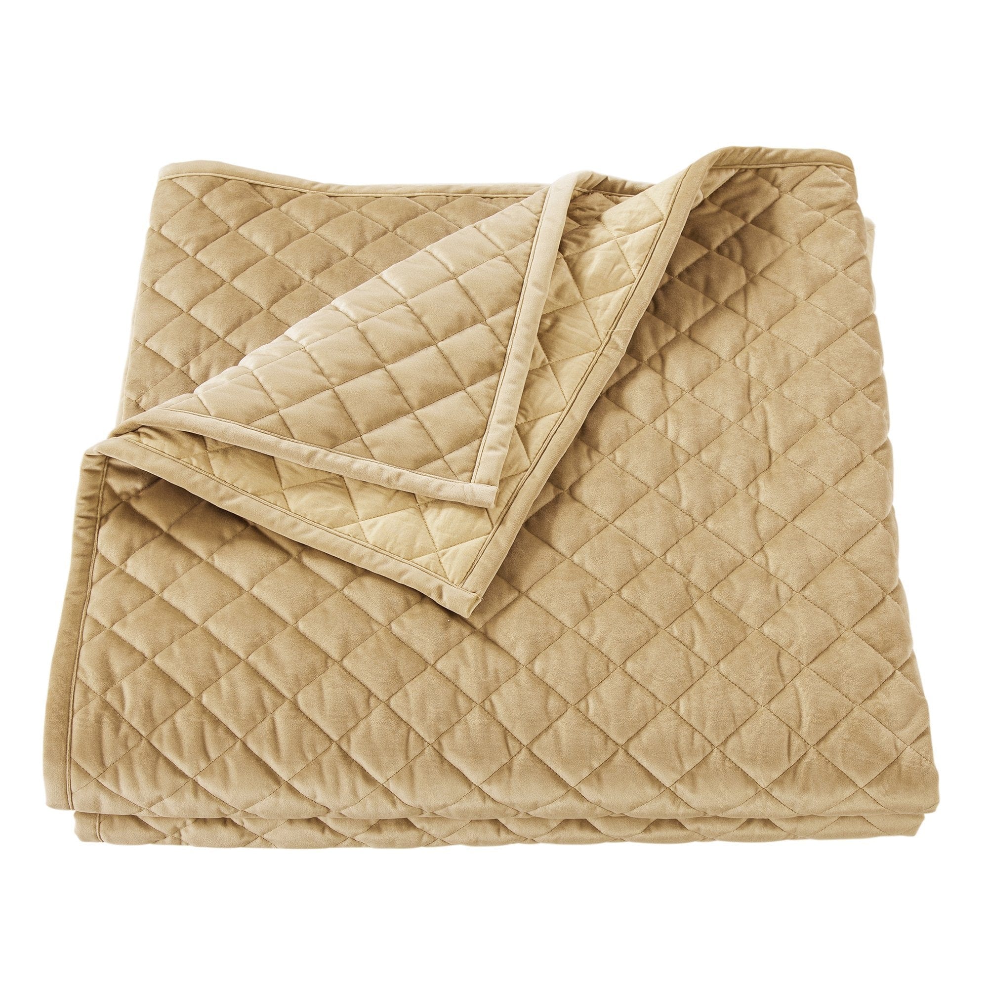 Luxury Velvet Diamond Quilted Bedspread - Soft & Elegant Comforter for Bedroom Decor - Perfect for Cozy Nights & Guest Room Styling