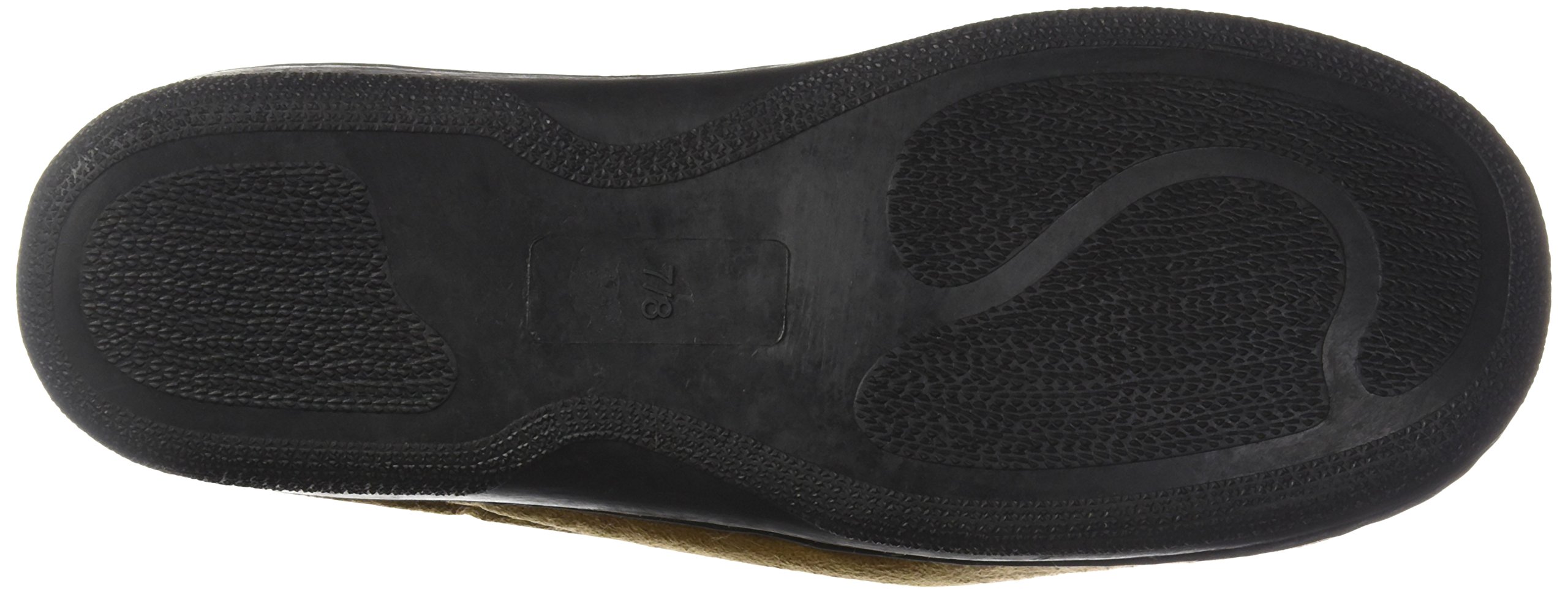 Men's Memory Foam Microsuede Slip-On House Slippers Size 7-8 - Soft Wear-Resistant Indoor Slippers with Non-Slip Rubber Sole & Warm Wool Fleece Lining - Comfortable Camel Brown Slippers for Home, Office & Relaxation