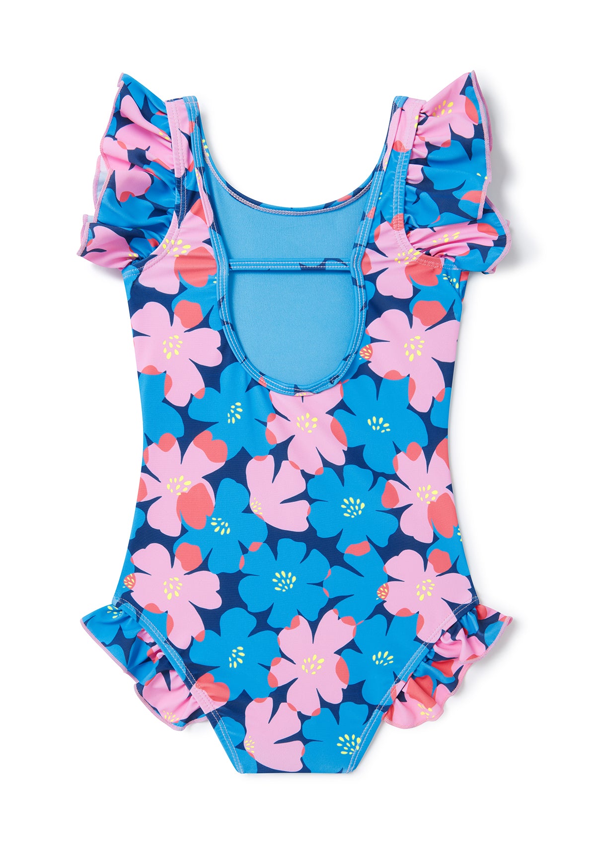 Floral Little Girls Swimsuit & Matching Father-Daughter Swimwear Set - Perfect for Beach Vacations, Pool Parties & Family Photos