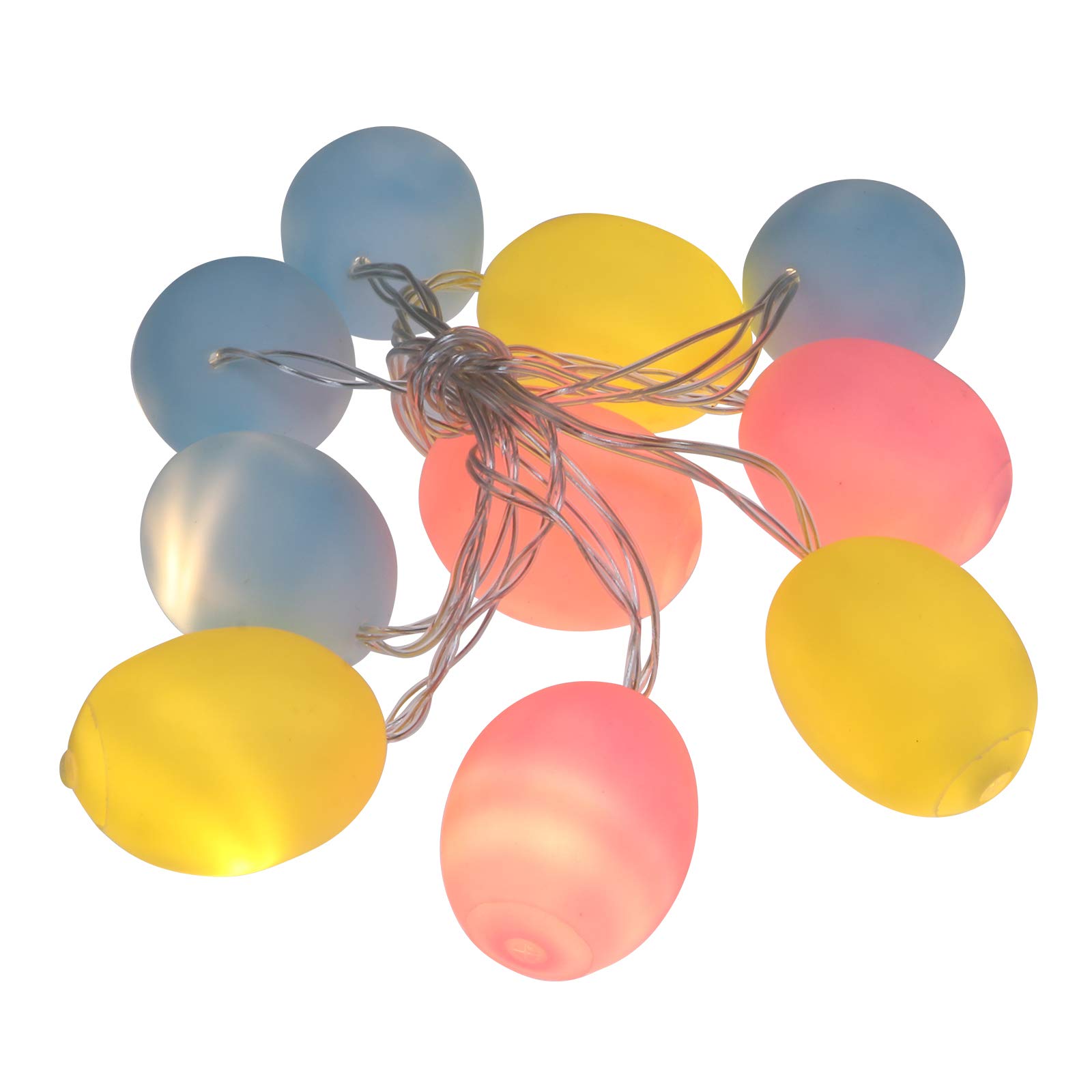 Easter LED String Lights - 1 Set Easter Egg Decorations, Battery-Free Fairy Lights for Indoor/Outdoor Easter Party Decor