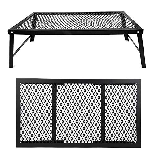 Foldable Camping Grill Gate - Portable BBQ Grill Grate for Outdoor Cooking, Campfire, Picnics & Backpacking | Perfect for Camping, Hiking, and Mountaineering Adventures