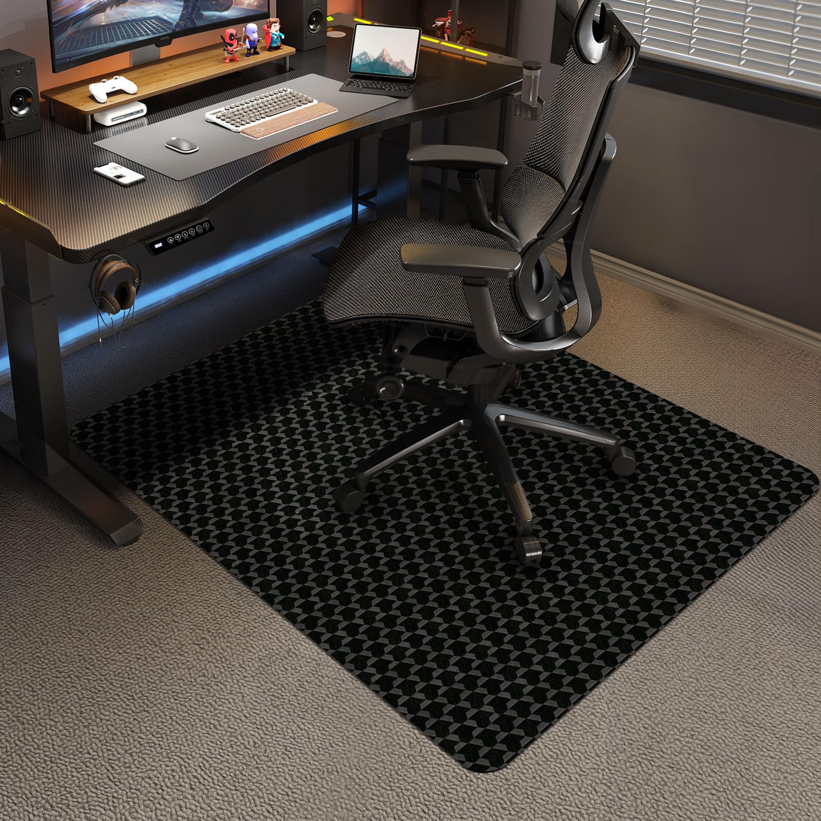 Vicwe Heavy Duty Office Chair Mat for Carpet - 48