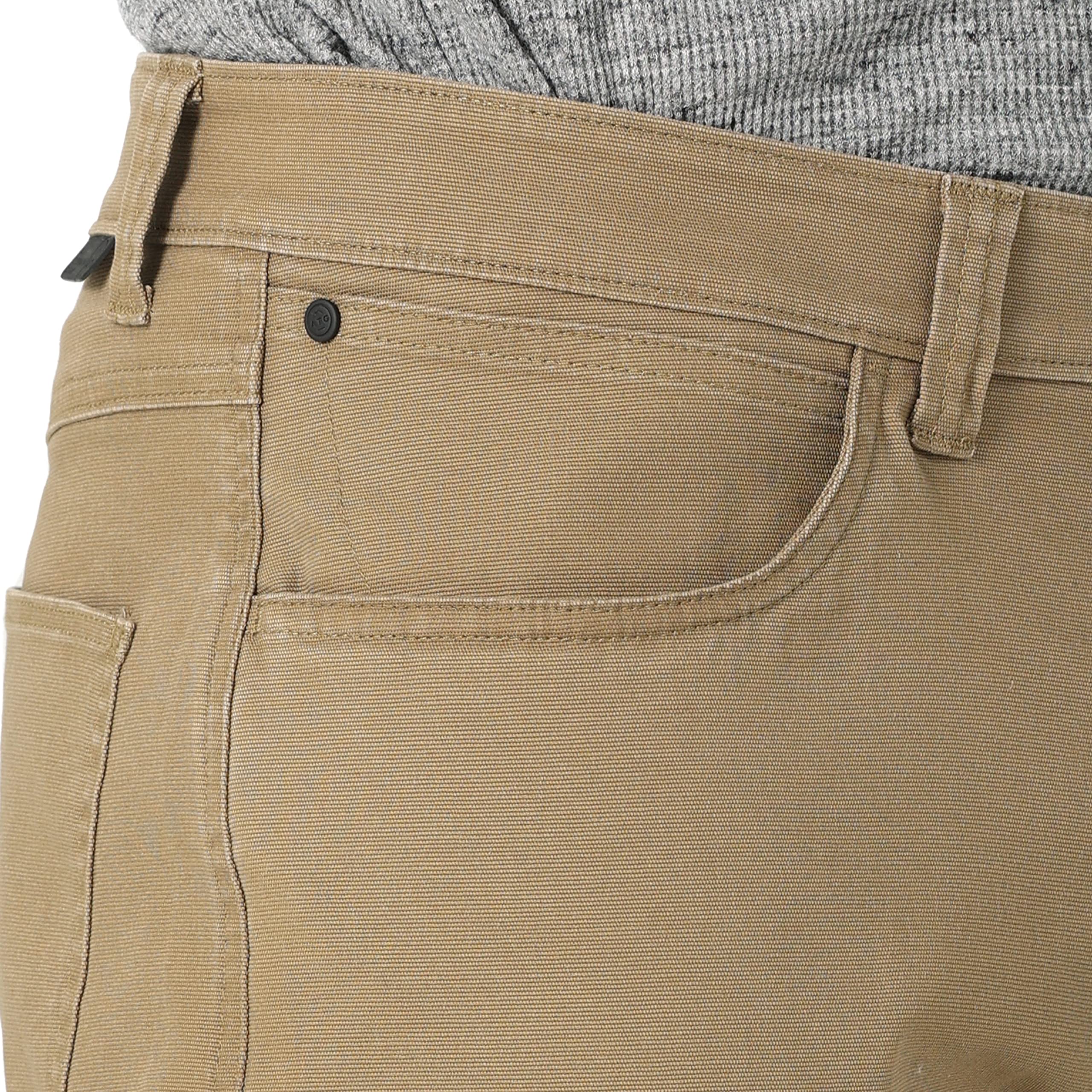 ATG by Wrangler Men's Outdoor 5-Pocket Work Pants - Durable Hiking, Camping & Casual Wear for Active Lifestyles