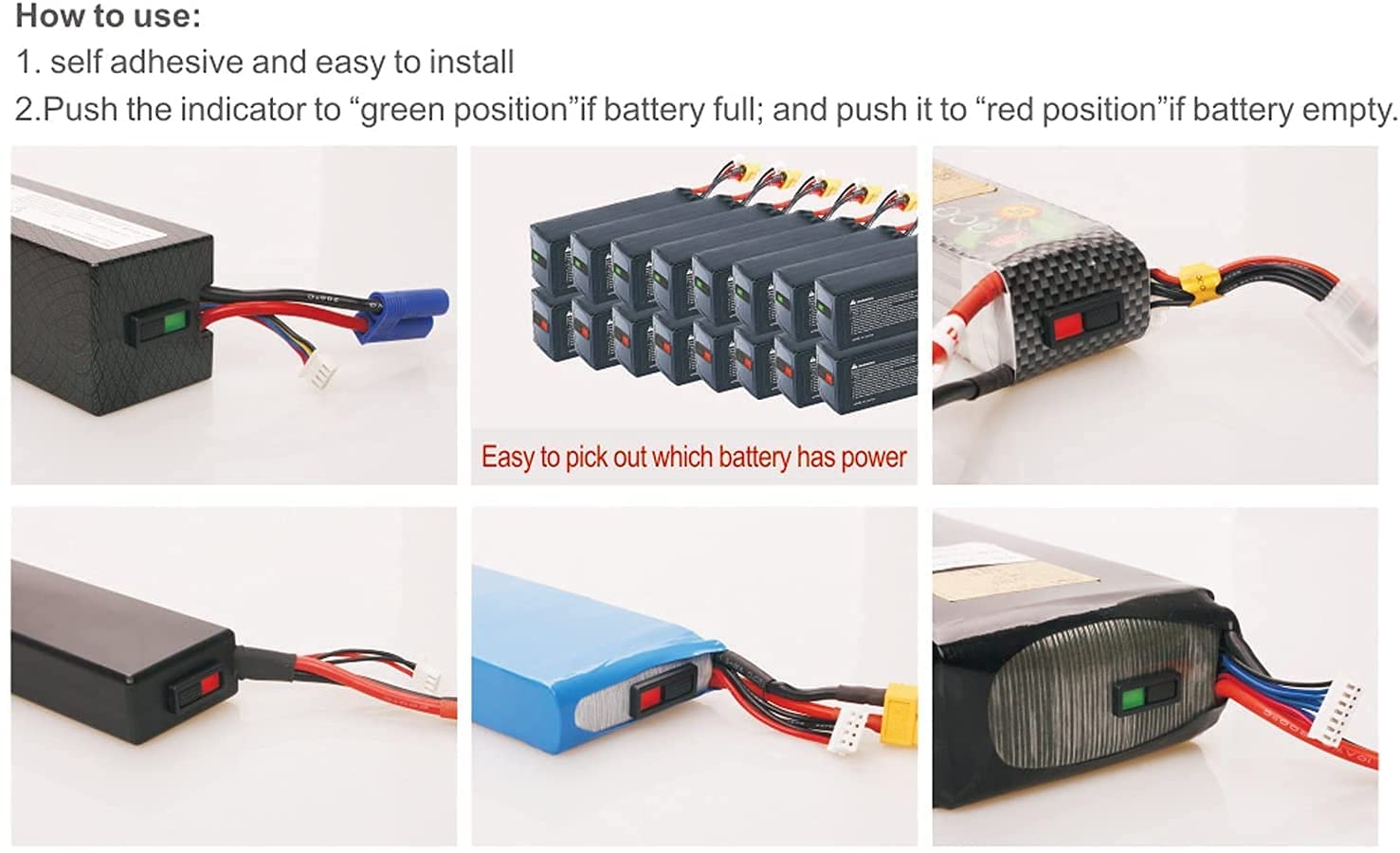 4-Port 100Wx4/10Ax4 AC/DC RC LiPo Battery Charger Discharger with Intelligent Balance Charging - Includes 10pcs Battery Power Display Indicator Slider Markers - Perfect for LiPo/LiHV/Li-ion Rechargeable Batteries - Ideal for RC Cars, Drones, and DIY Electronics Projects