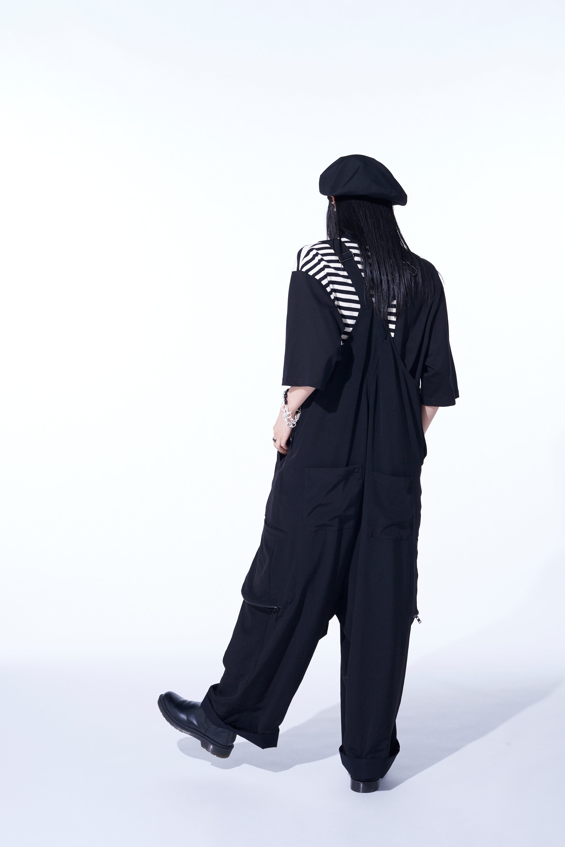 Stylish Crepe de Chine Gusseted Zippered Pocket Overalls for Women - Perfect for Casual Outings, Workwear & Everyday Comfort