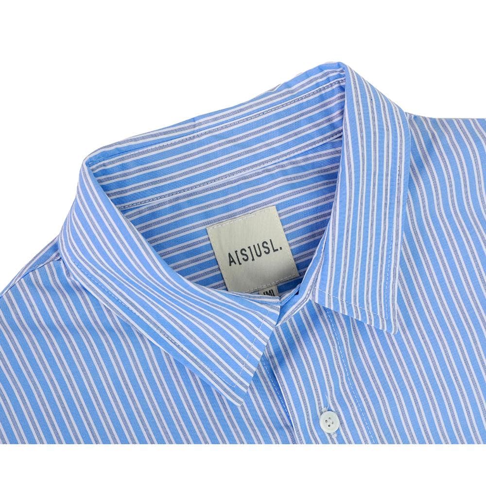 ASUSL Striped Oversized Big Boy Shirt - Blue | Casual Wear for Boys, Perfect for School, Playdates & Family Outings