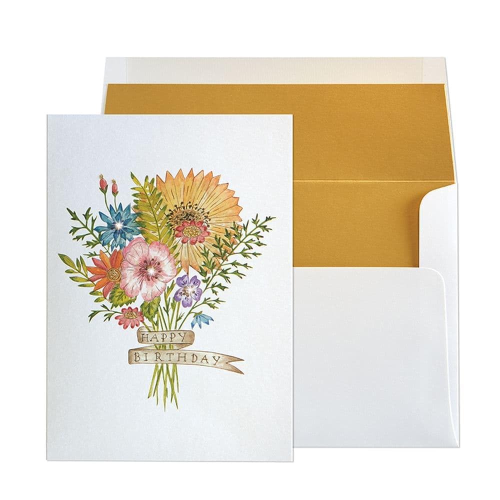 Wild Flower Bouquet Tattoo Birthday Card - Unique Floral Greeting Card for Tattoo Lovers, Perfect for Birthdays, Anniversaries & Special Occasions