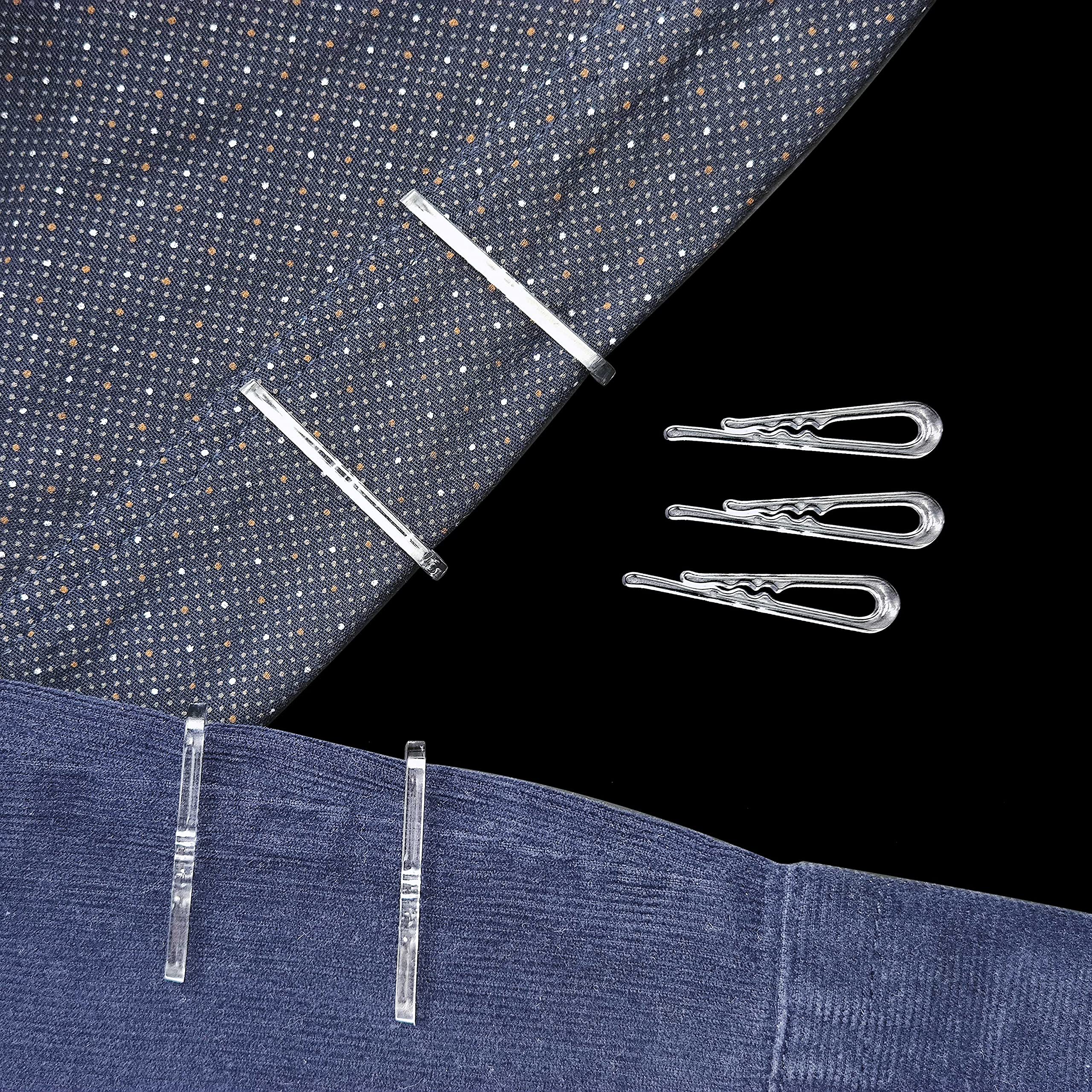 1000 Pcs U Shape Plastic Alligator Clips with Teeth - Clear Shirt Folding Clips for Socks, Dress Ties & Garments - Perfect for Laundry, Crafting, and Organizing Clothes