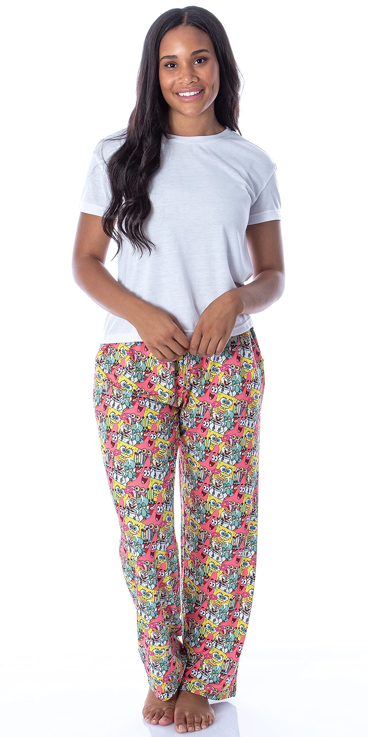 SpongeBob SquarePants Patrick Star Pajama Pants for Women - Soft Sleepwear & Lounge Pants for Nickelodeon Fans, Cartoon Character Themed Comfort Wear (Perfect for Sleepovers, Movie Nights & Gift Giving)
