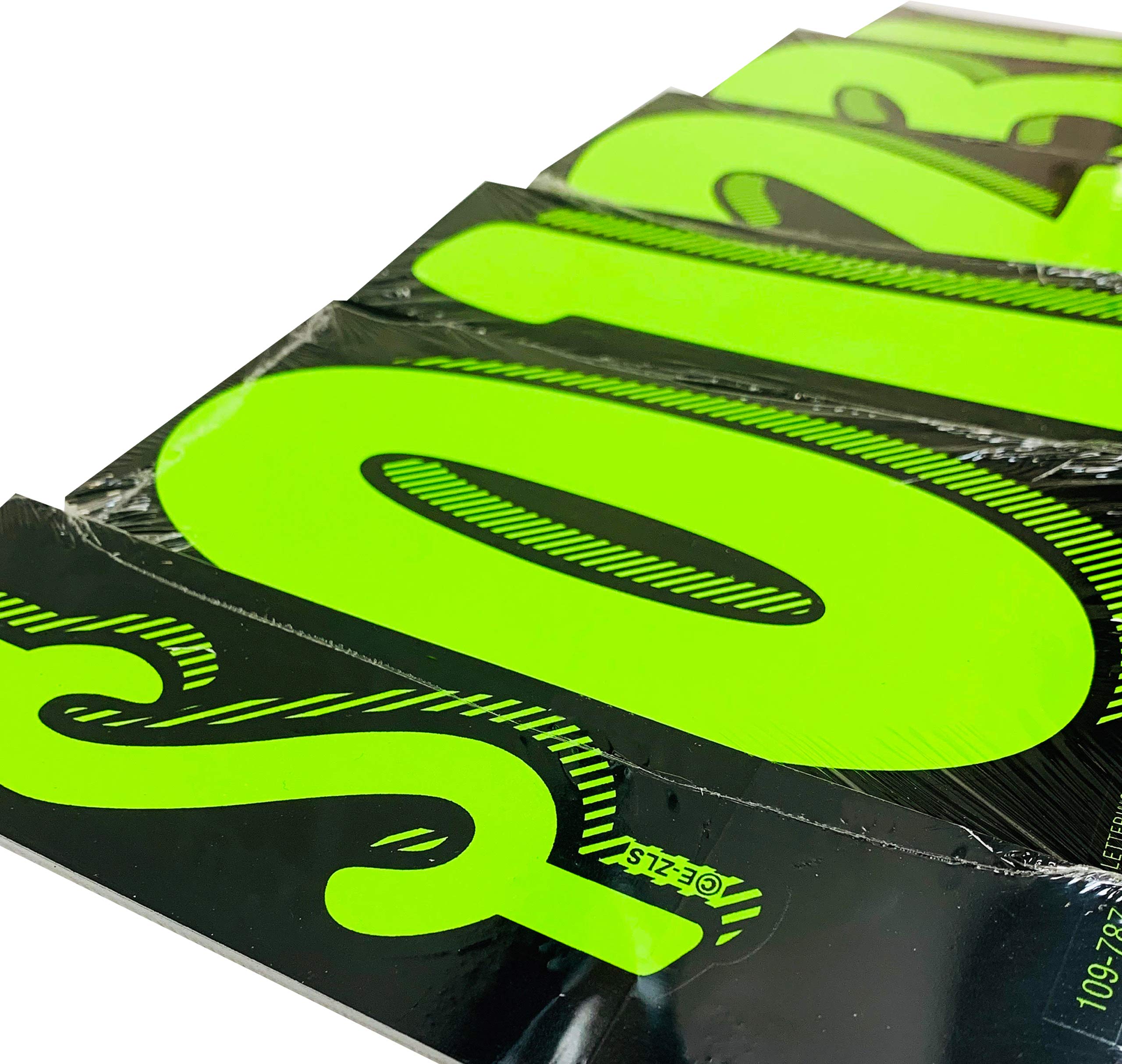 EZ Line Vinyl Decals for Cars - Large Chartreuse Windshield Pricing Number Stickers (Number 2) | Perfect for Retail Stores, Fleets & Car Dealerships