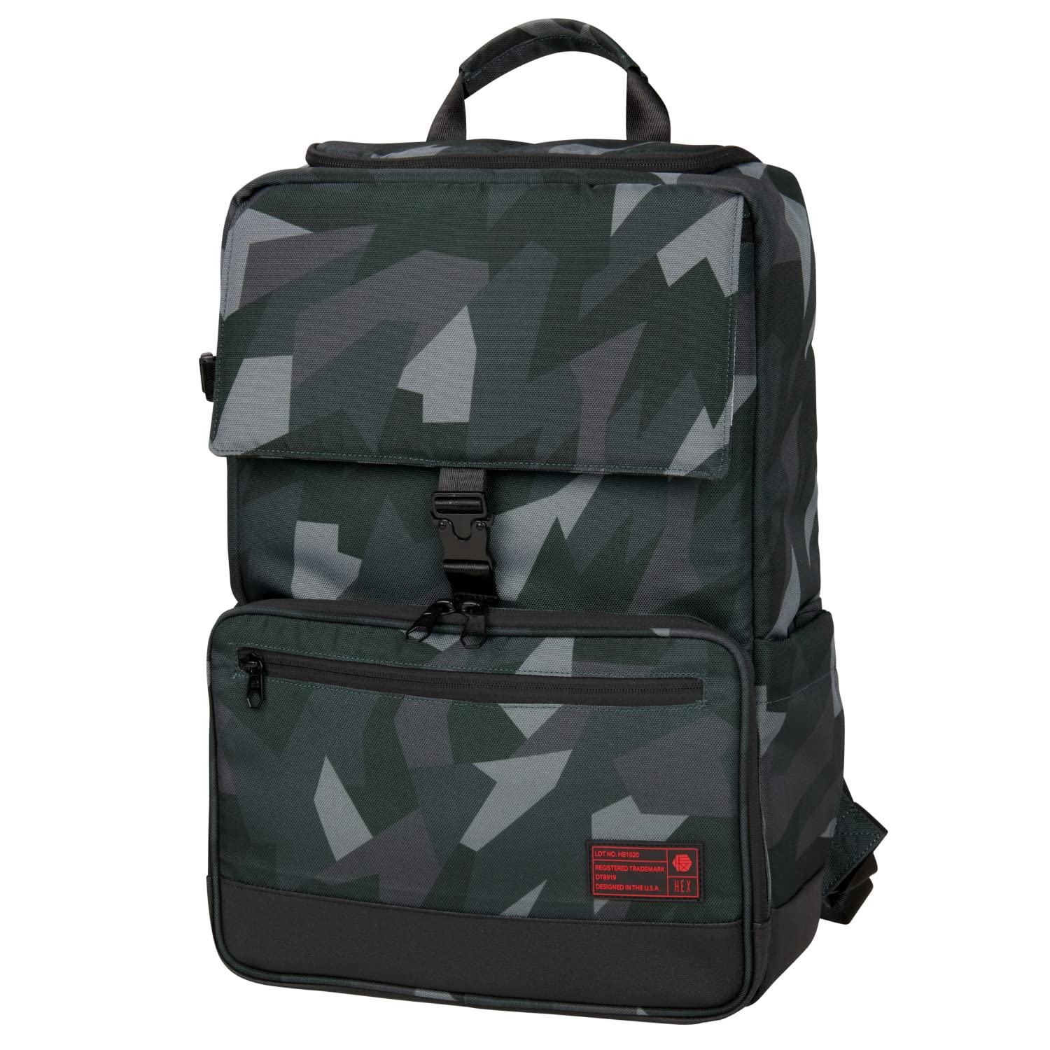HEX Ranger BACKLOADER Tactical Backpack - Glacier Camouflage V2 - Durable Military Style Hiking & Outdoor Adventure Gear for Camping, Hunting & Travel