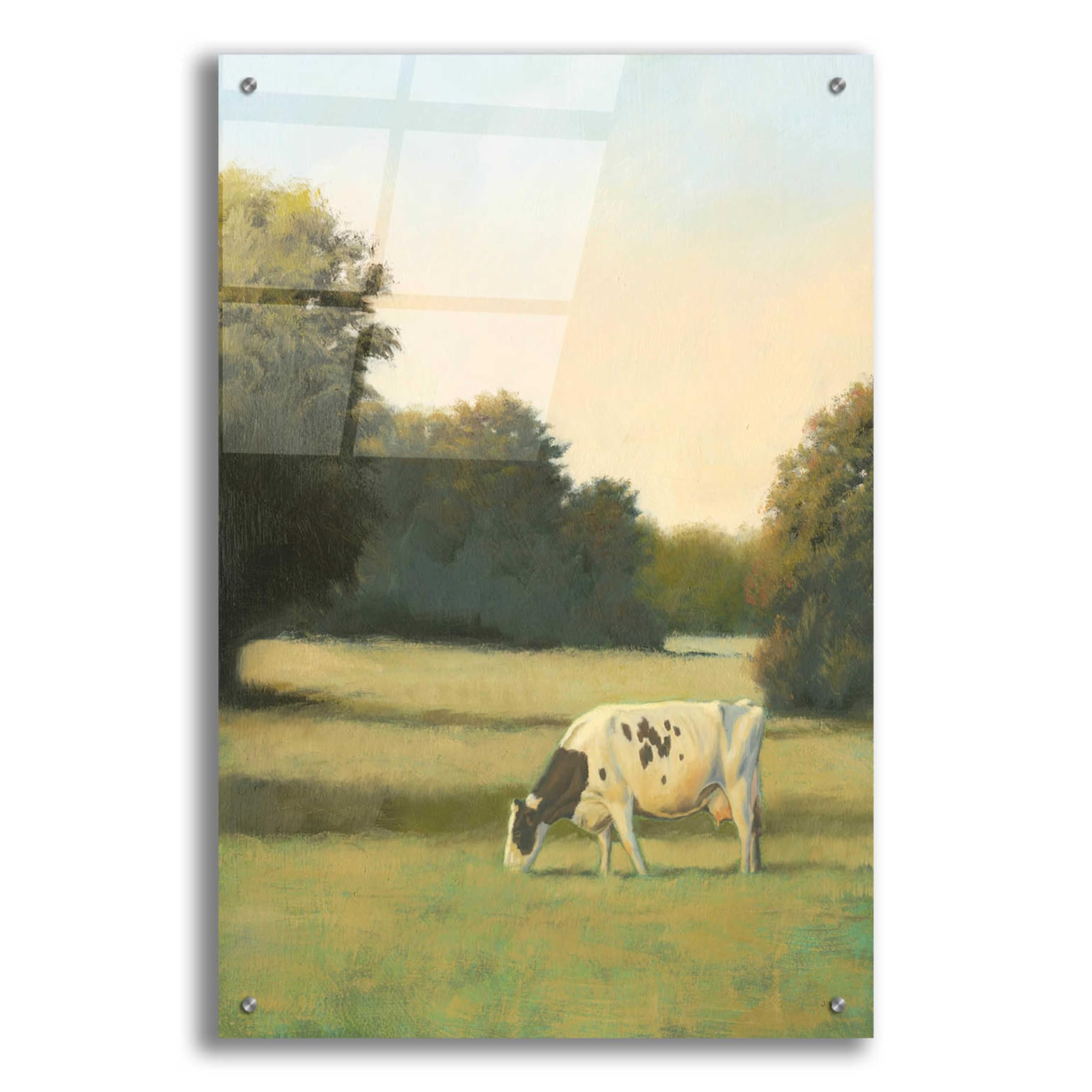 Morning Meadows I by James Wiens - Premium Acrylic Glass Wall Art 24x36 Inches - Modern Home & Office Decor for Living Room, Bedroom, Dining Area