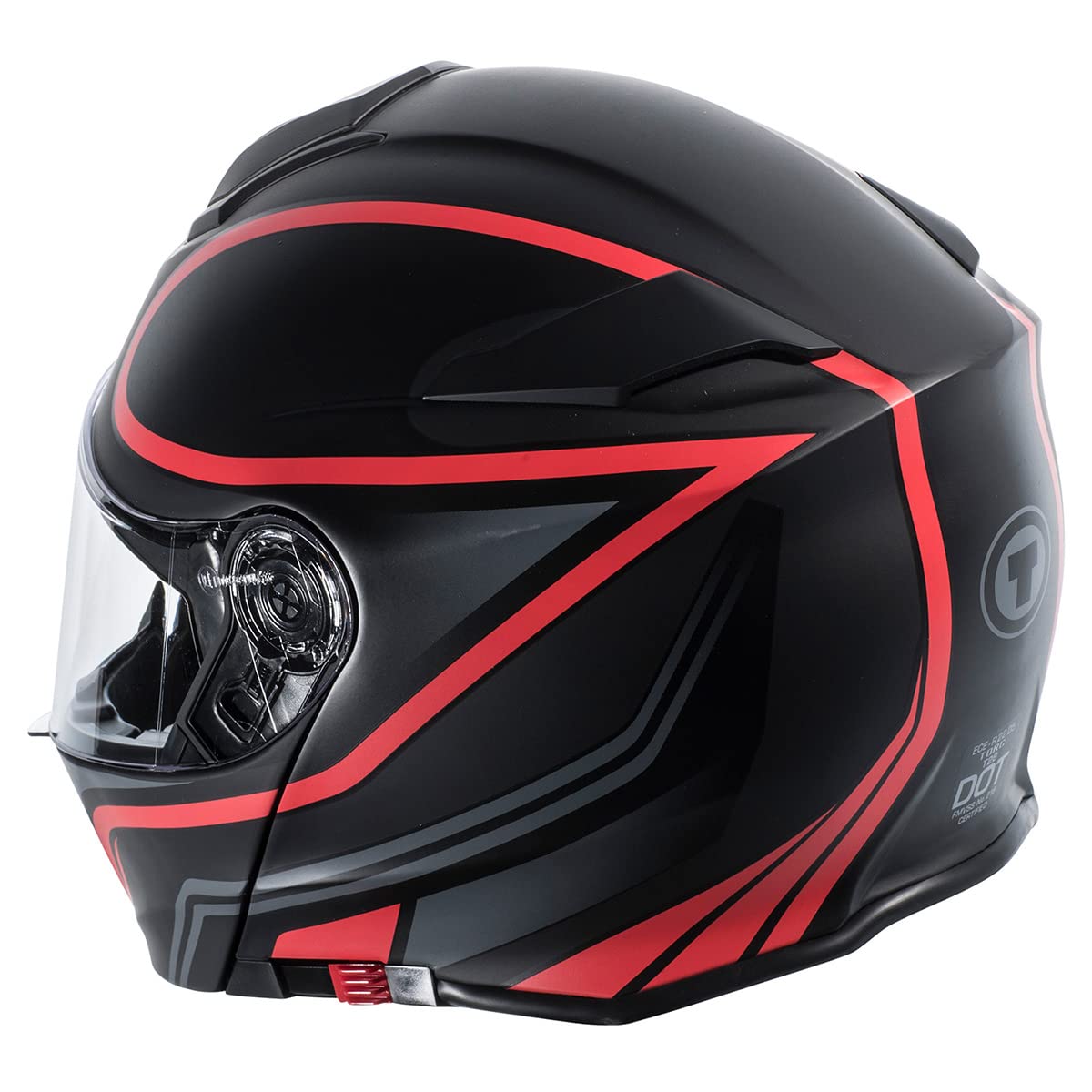 TORC T28 Unisex Full Face Motorcycle Helmet with Graphic Vapor Design - Lightweight DOT Approved for Street Biking & Cruiser Riding