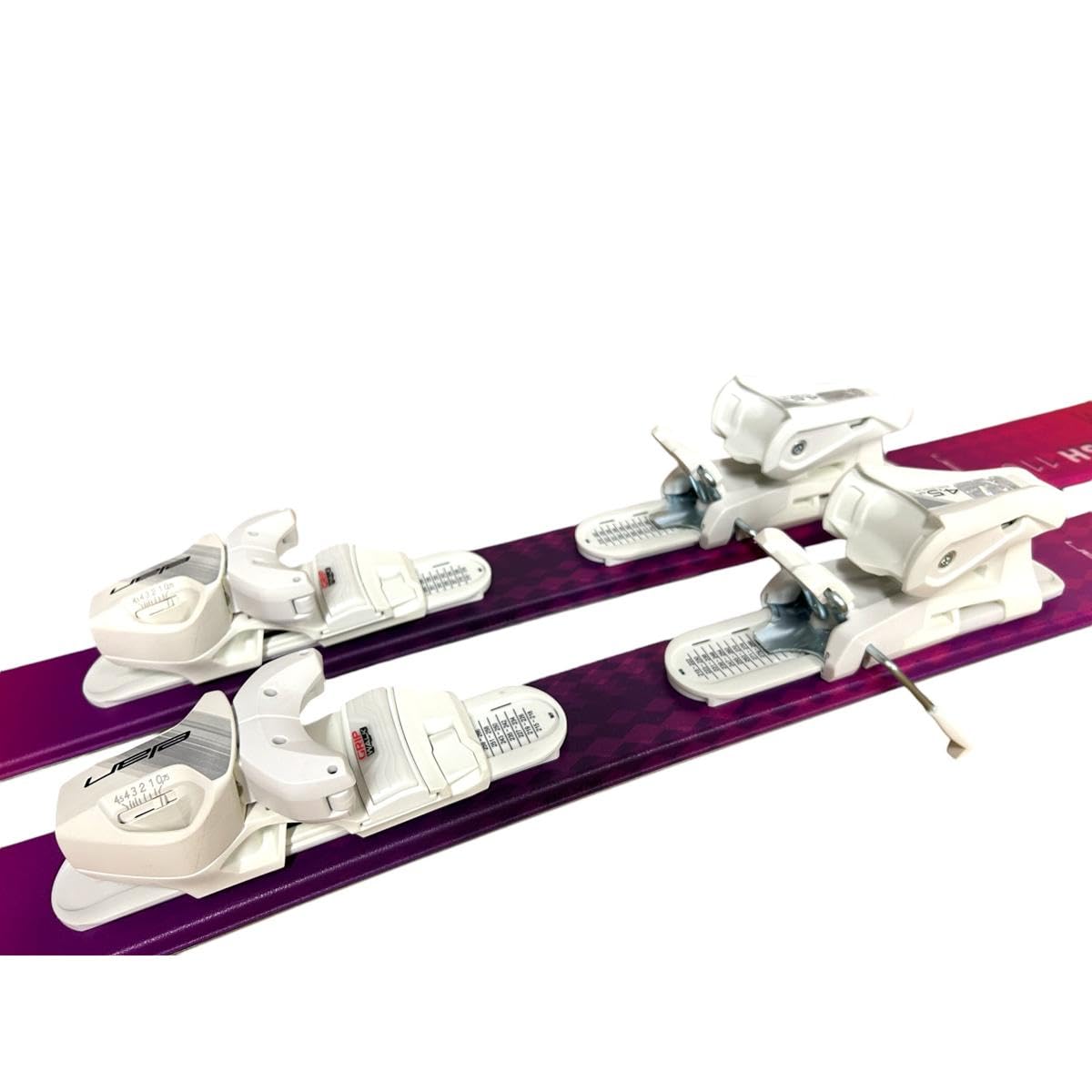 Defiance Flash JRS 4.5 Pink Kids Skis 2025 with Elan EL 4.5 Gripwalk Ski Bindings - Perfect for Young Skiers Learning on Slopes | Junior Alpine Skiing Equipment for Boys & Girls