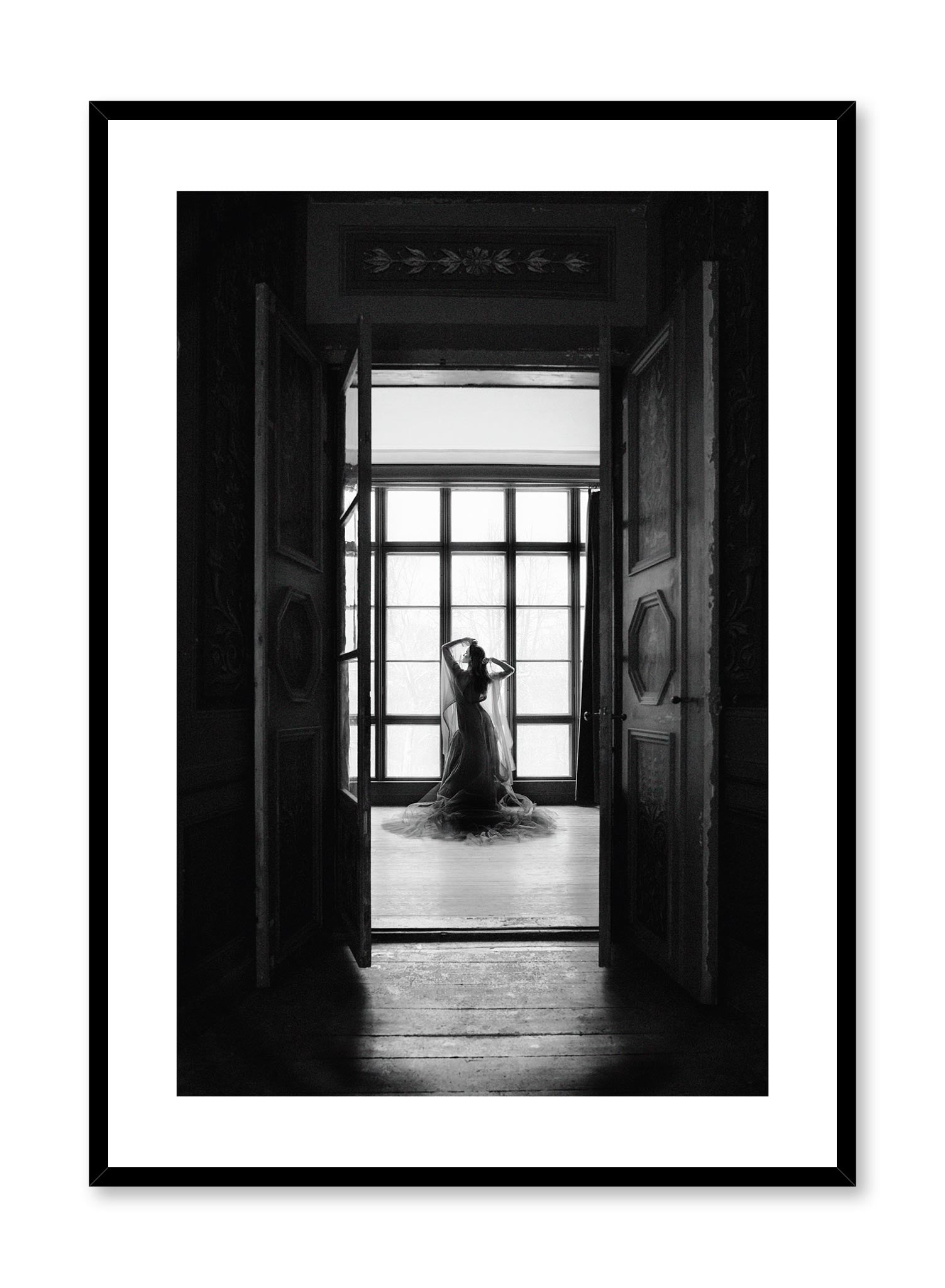 Elegant Silhouette Wall Art Poster - Modern Home Decor for Living Room, Bedroom & Office - Perfect Gift for Housewarming, Wedding & Birthday