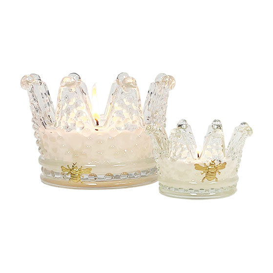 Royal Extract Queen Bee Crown Candle Set - Natural Beeswax Candles for Home Decor, Wedding & Relaxation - Perfect for Aromatherapy, Meditation and Romantic Ambiance