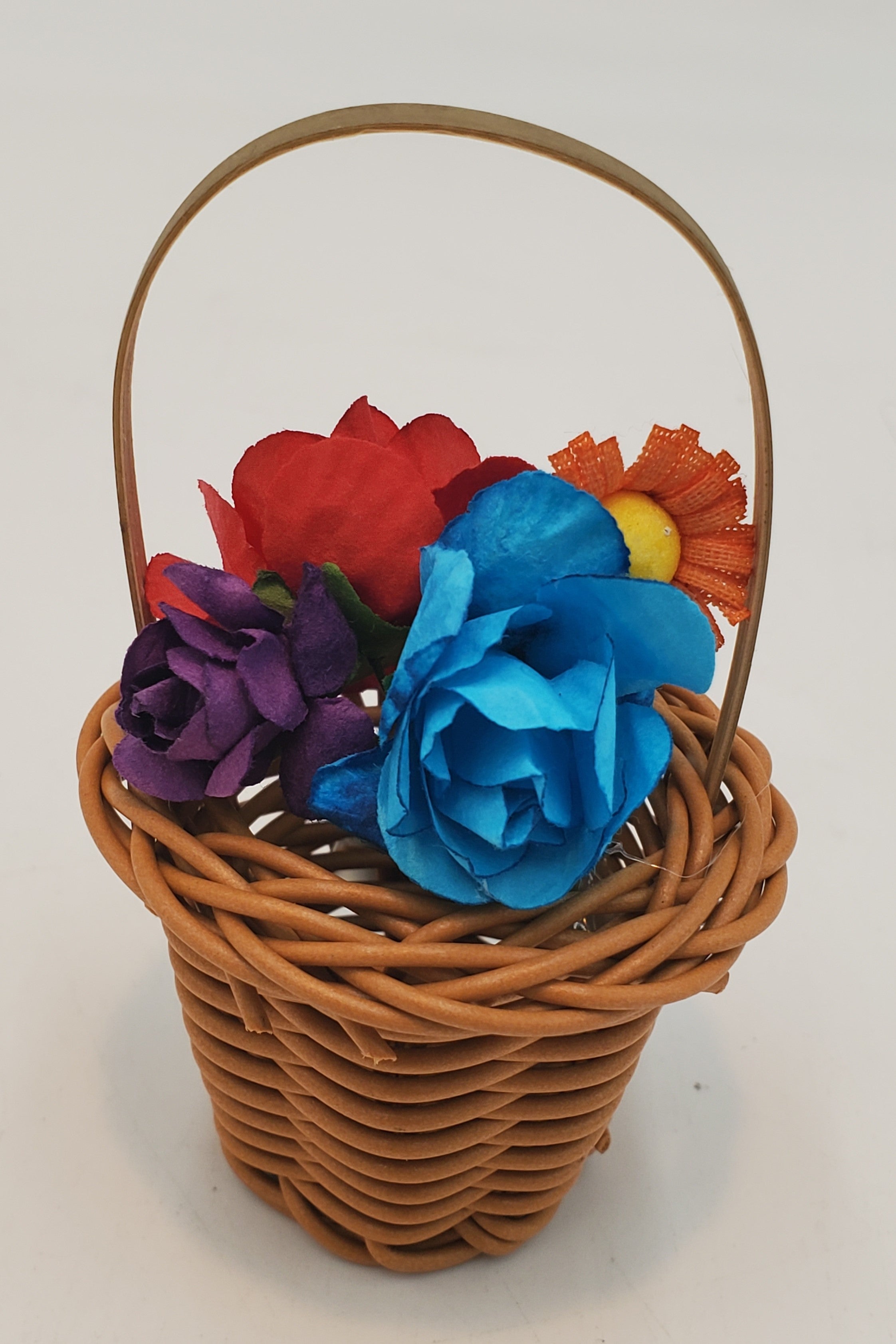 3.5 Inch Magnetic Flower Basket - Decorative Floral Arrangement Holder for Home, Office, and Gift Use