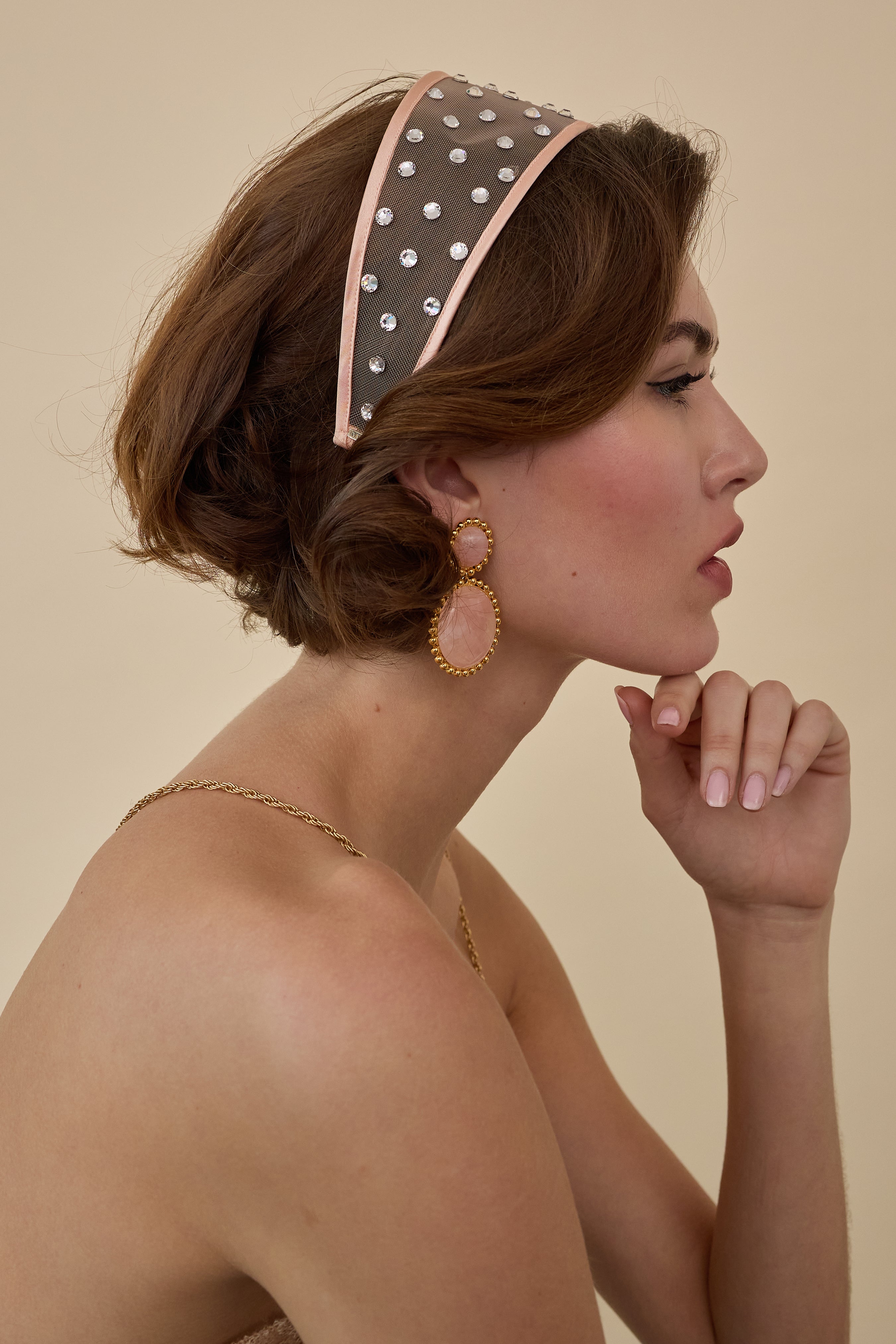 Giselle Crystal Headband for Women - Elegant Rhinestone Hair Accessories for Weddings, Parties & Special Occasions - Sparkling Hair Band for Bridal, Prom & Evening Events