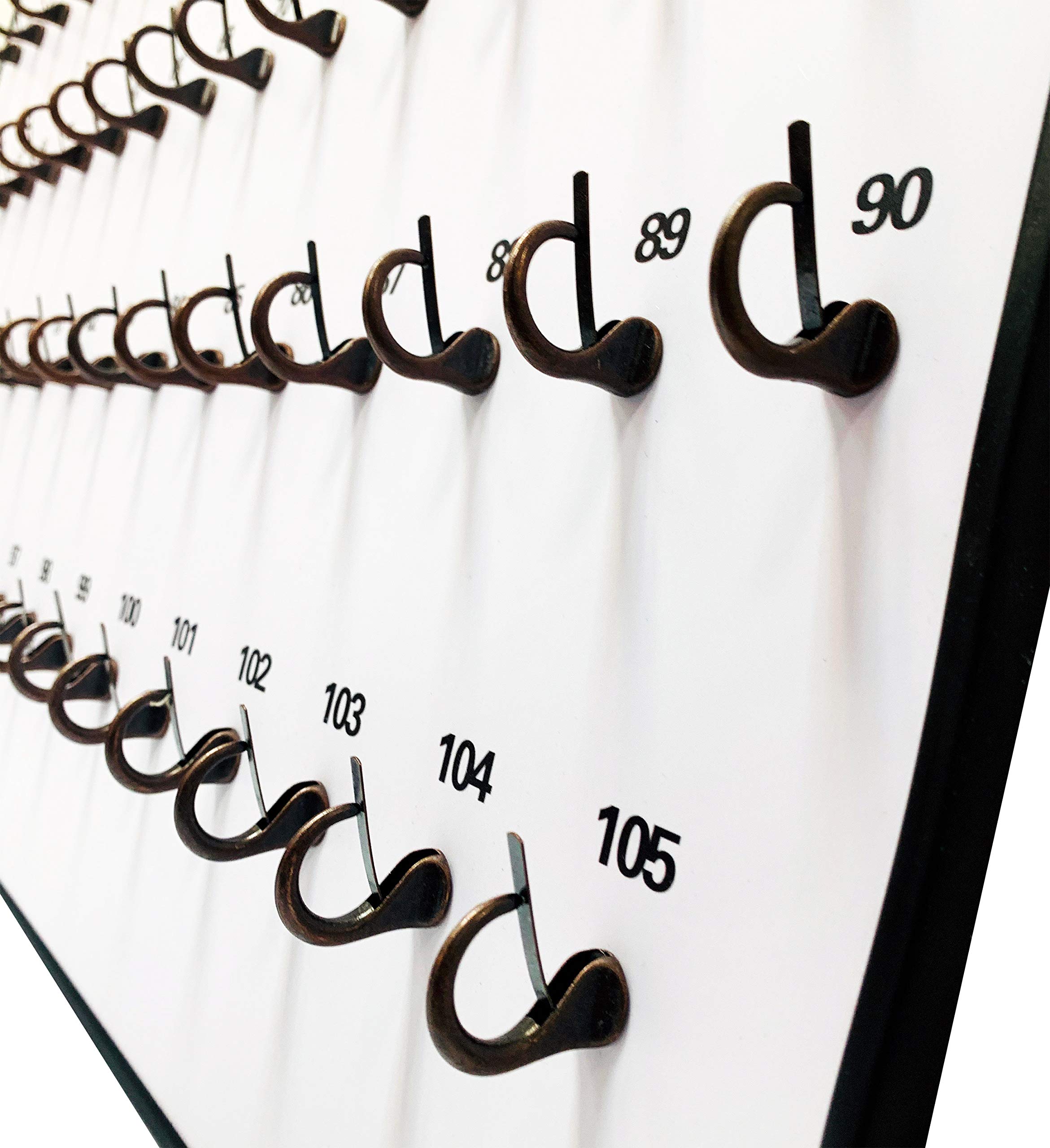 TANGDIAABBCC CarBowz EZ Line Key Board Key Organizer - 105 Numbered Self-Closing Hooks for Key Storage & Organization | Perfect for Home, Office, and Car Keys Management