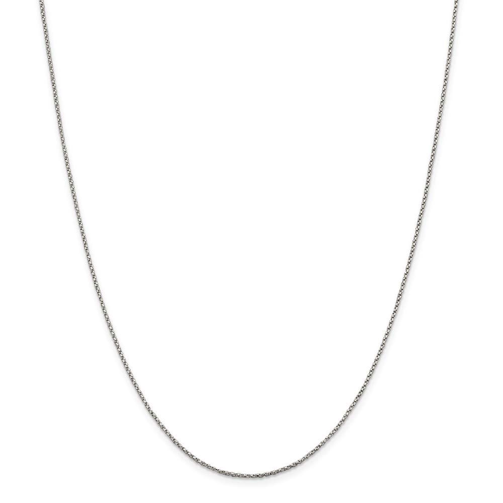 Ryan Jonathan Sterling Silver 1.25mm Twisted Box Chain Necklace for Women - Elegant Layering Piece for Everyday Wear & Special Occasions