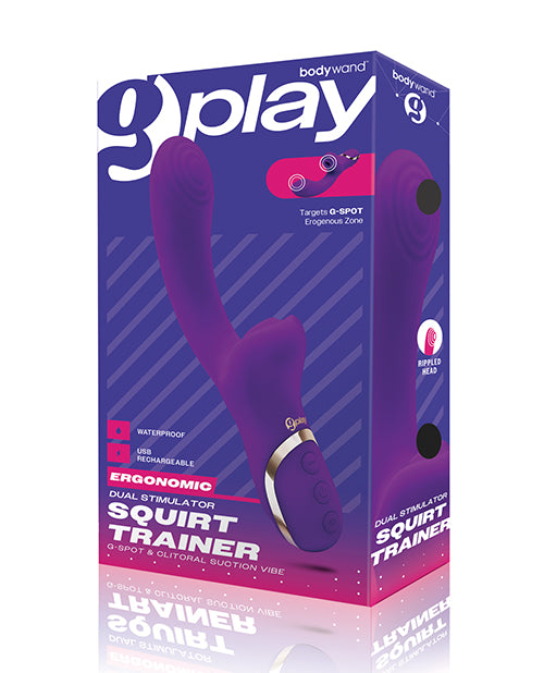 Bodywand G Play Rechargeable Silicone G Spot and Clitoral Vibrator - Purple | Waterproof Adult Toy for Women | Perfect for Solo Play & Couples Intimacy