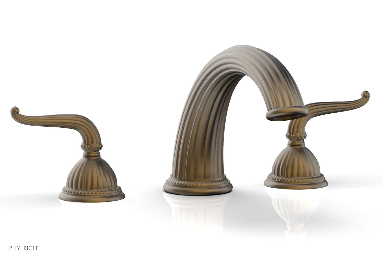 GEORGIAN & BARCELONA Deck Tub Set with Lever Handles K1141P - Modern Bathroom Faucet for Outdoor Deck, Patio or Garden