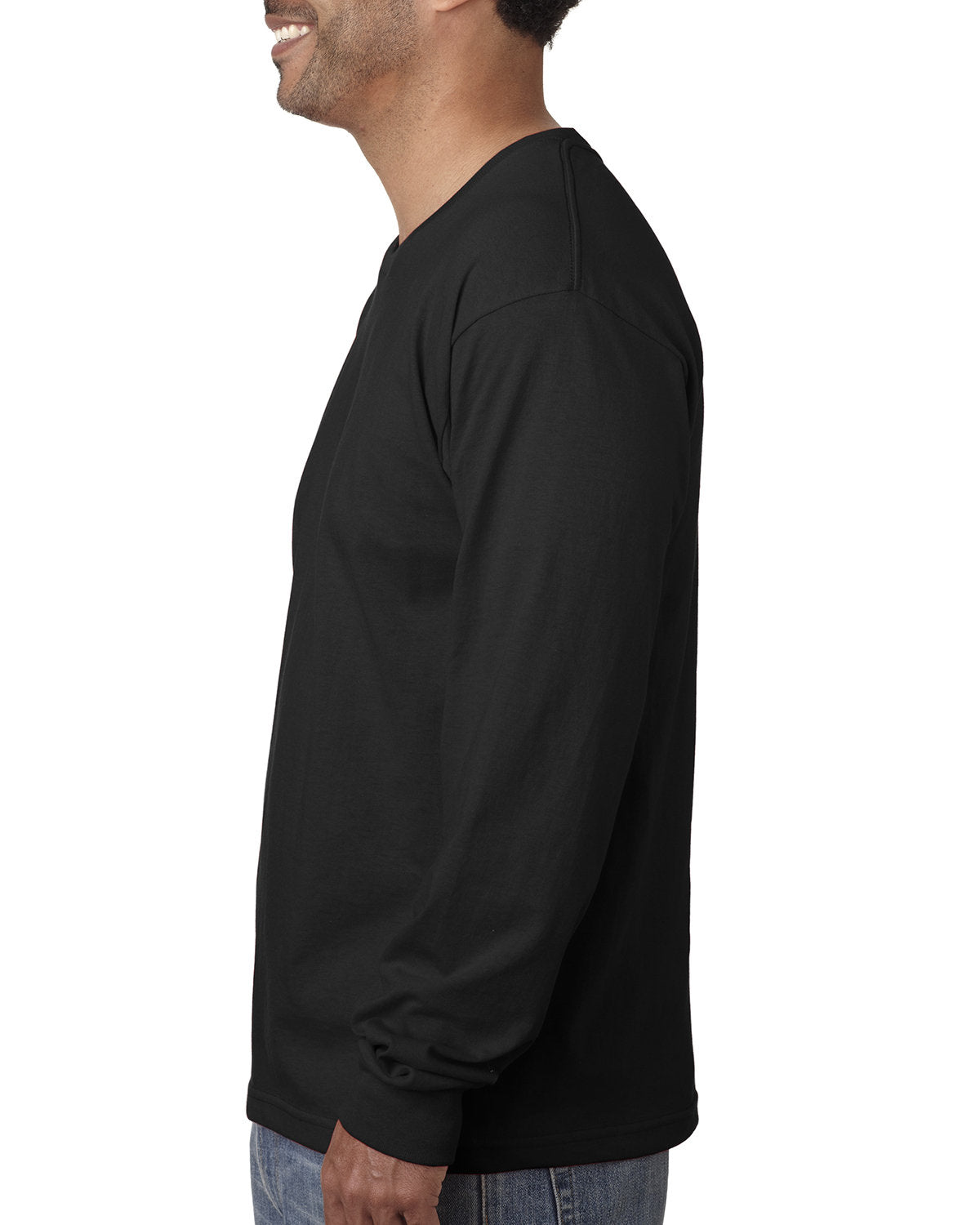 Bayside BA5060 Men's Long Sleeve Cotton T-Shirt - Comfortable Casual Wear for Work, Outdoor & Everyday Use