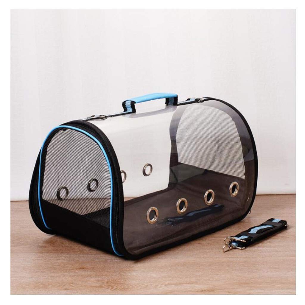 Portable Dog & Cat Carrier Backpack - Lightweight Travel Pet Carrier for Small Dogs, Puppies, Kittens & Chihuahuas (Blue, Medium Size) - Perfect for Air Travel, Hiking, Vet Visits & Outdoor Adventures