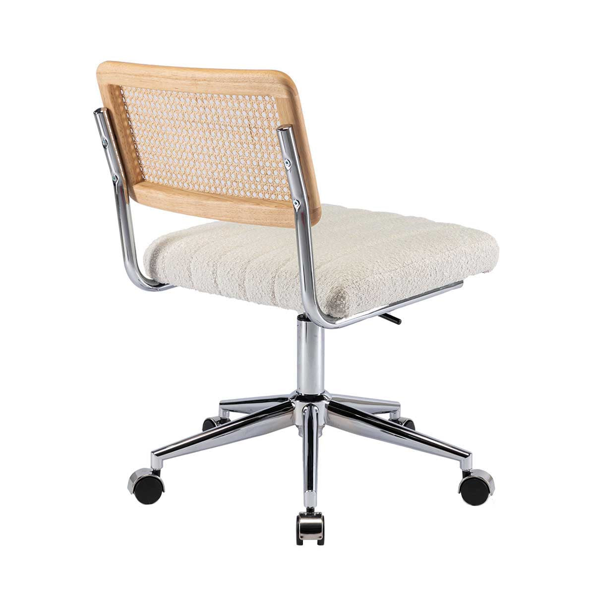 Blake Boucle Office Chair - Ergonomic Modern Desk Chair for Home & Office - Comfortable Upholstered Executive Chair with Adjustable Height - Perfect for Work, Study & Gaming
