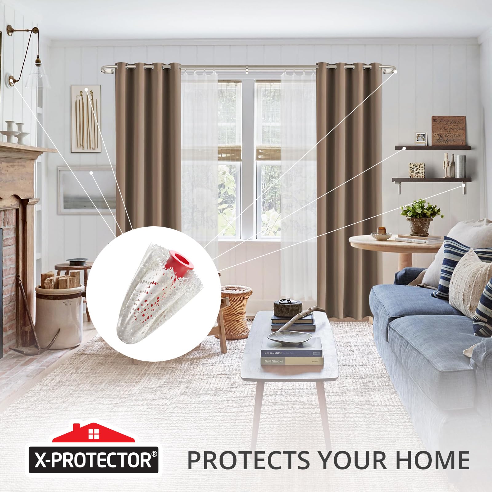 X-Protector Anchor Repair Patches - 20 PCS Set (2 Sizes) - Drywall & Plaster Wall Anchor Fixing Pads - Secure Loose Anchors & Prevent Damage - Perfect for Home Renovation, Picture Hanging, and Furniture Mounting
